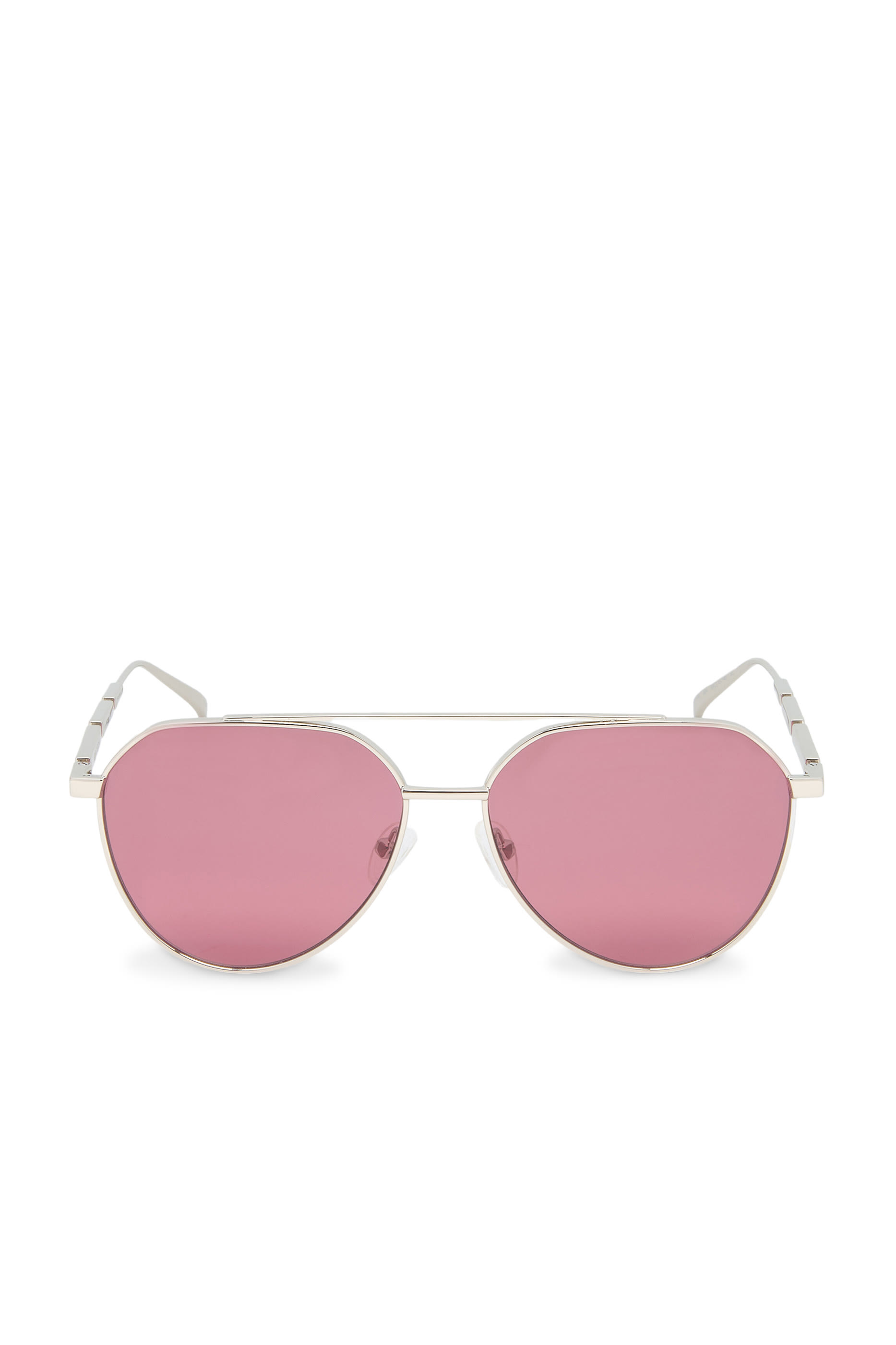 Metal Plaque Pilot Sunglasses