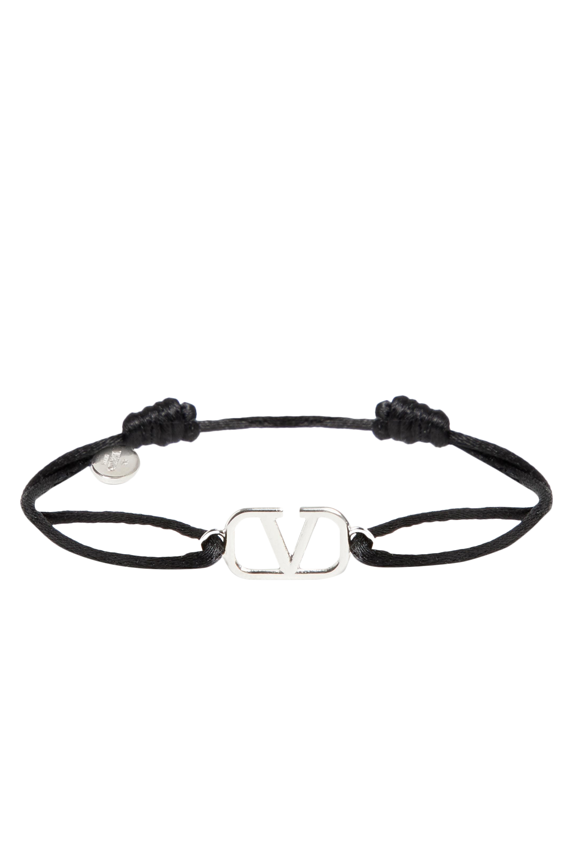 Valentino Garavani VLogo Leather Bracelet