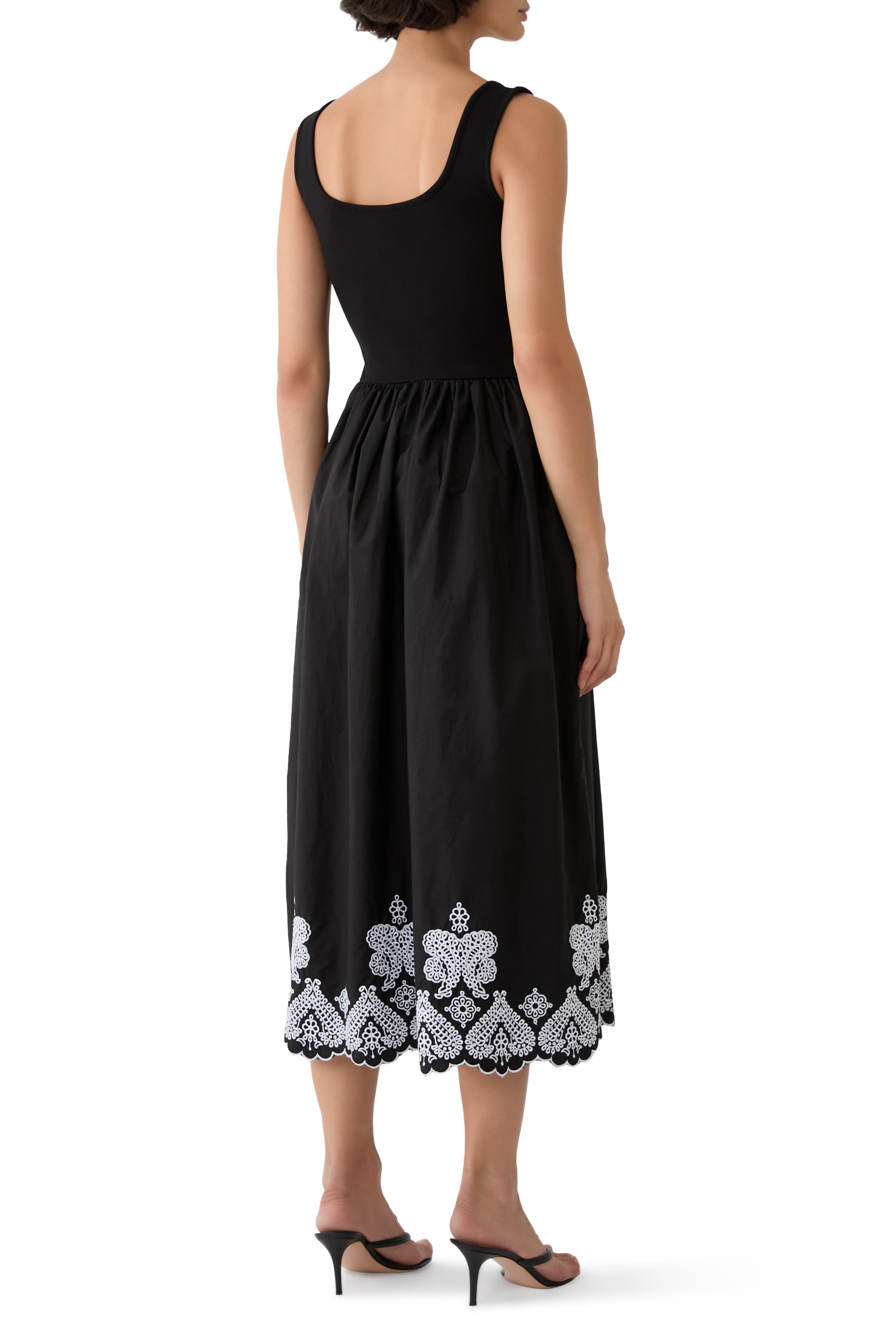 Floral Embroidered Colorado Midi Dress