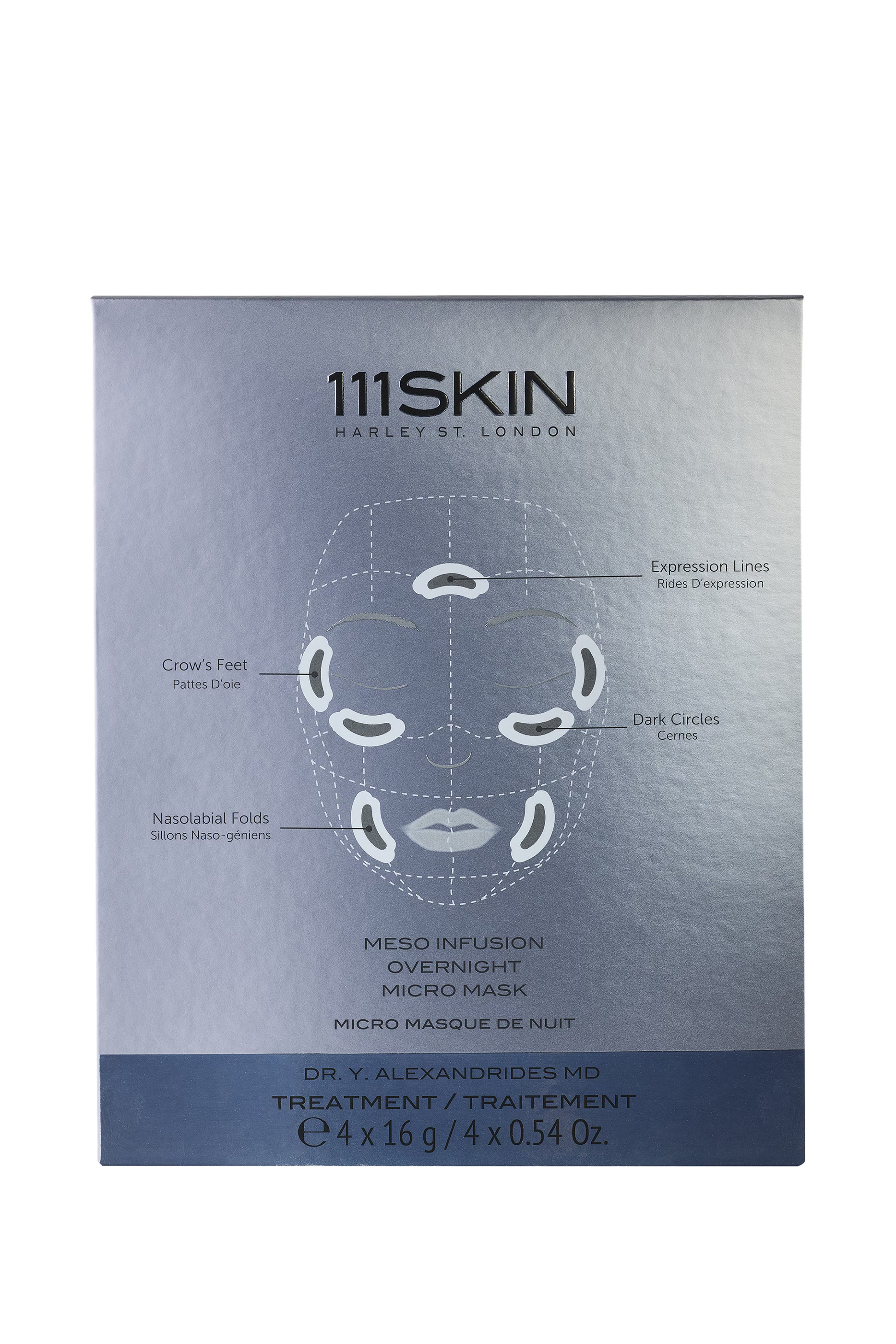 Meso Infusion Overnight Micro Facial Mask, Set of 4