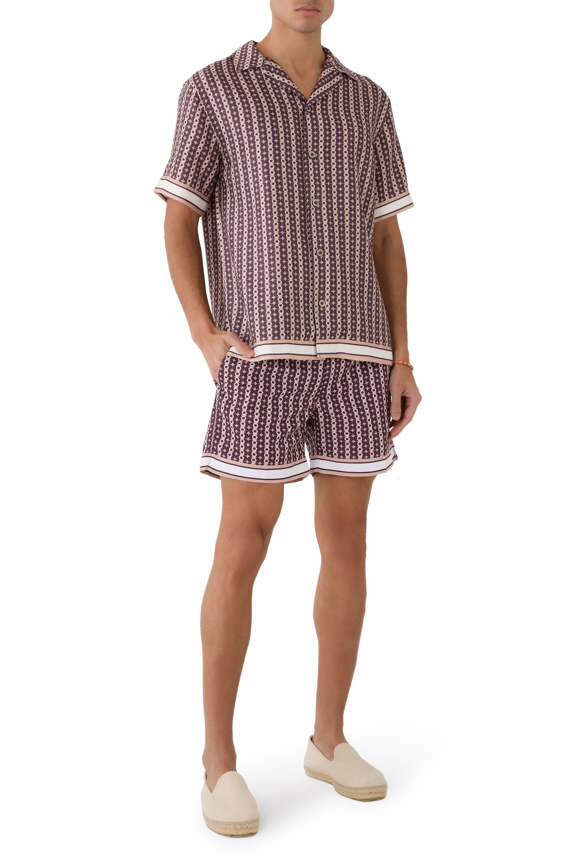 Pressoa Printed Swim Shorts