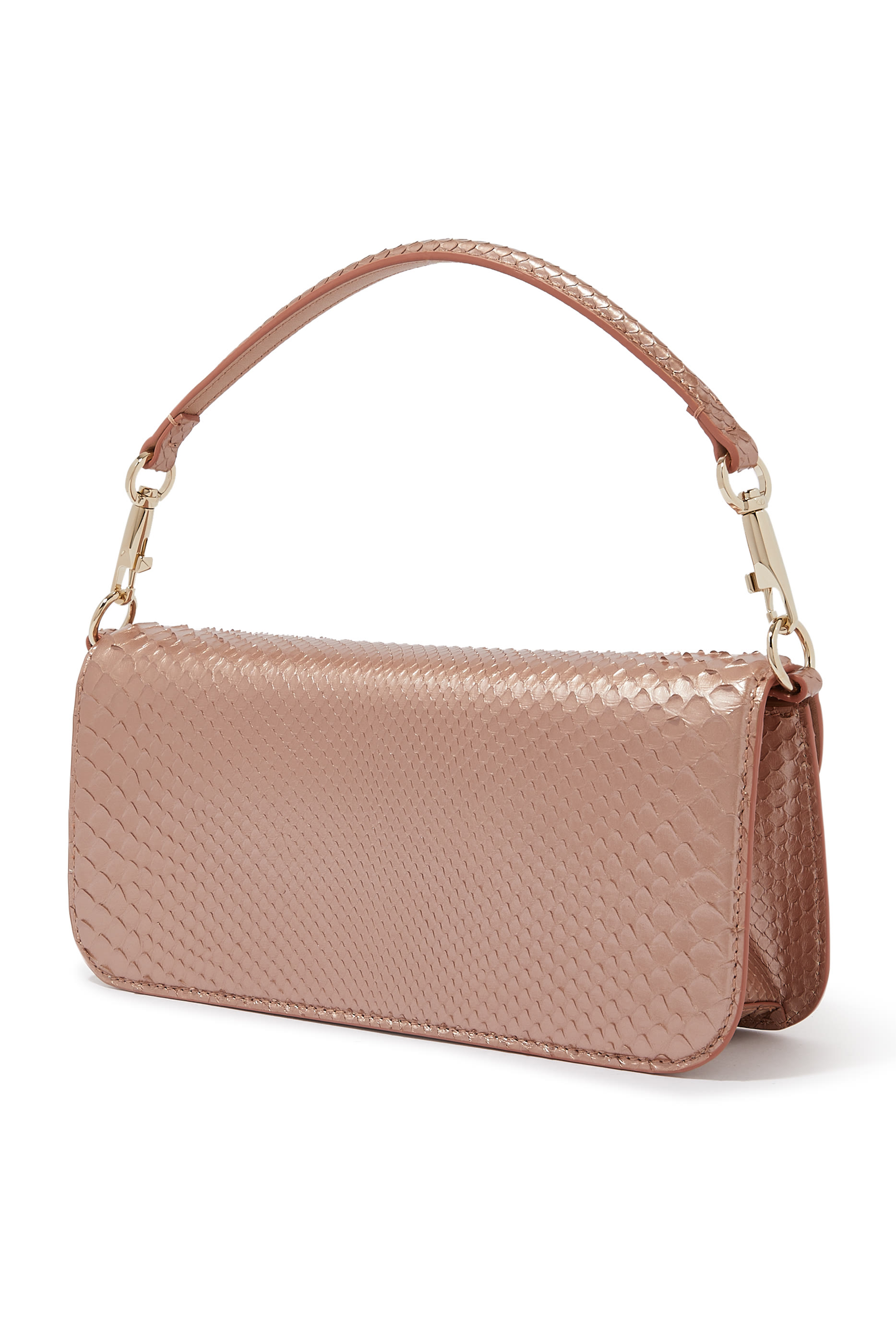 Valentino Garavani V Logo Middle East Exclusive Plaque Chain Linked Clutch Bag