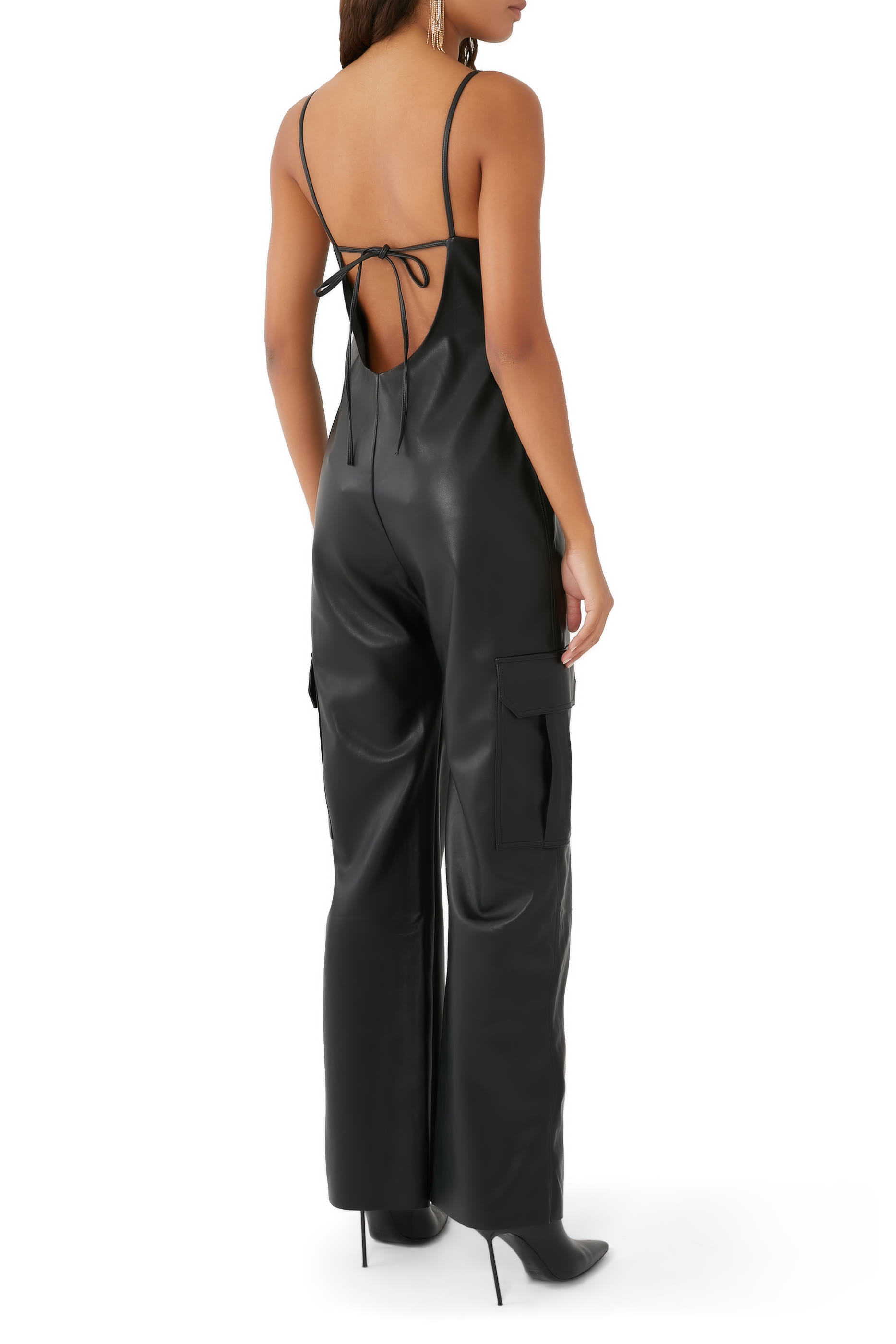 Remy Faux Leather Jumpsuit