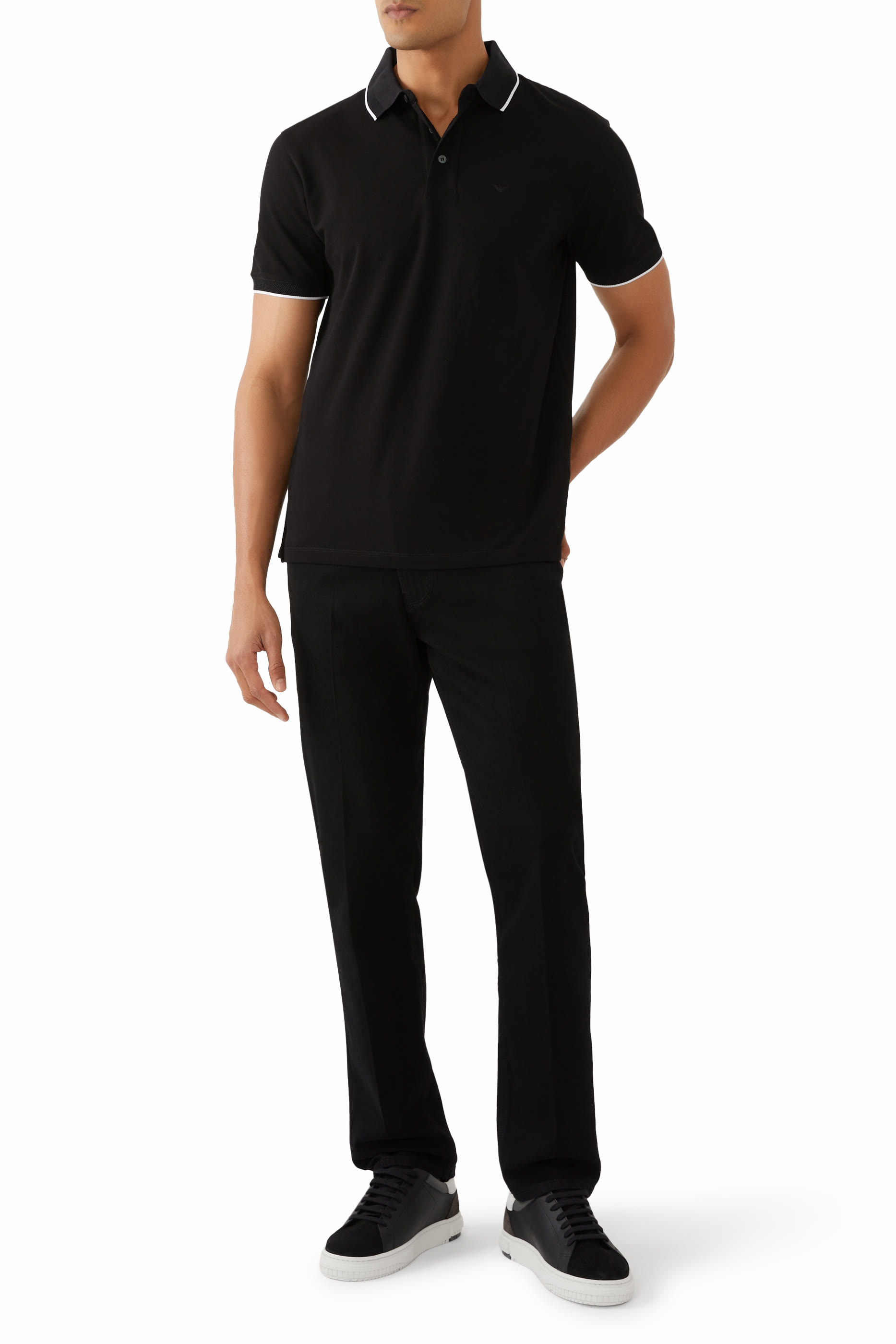 Micro Eagle Logo Polo Shirt