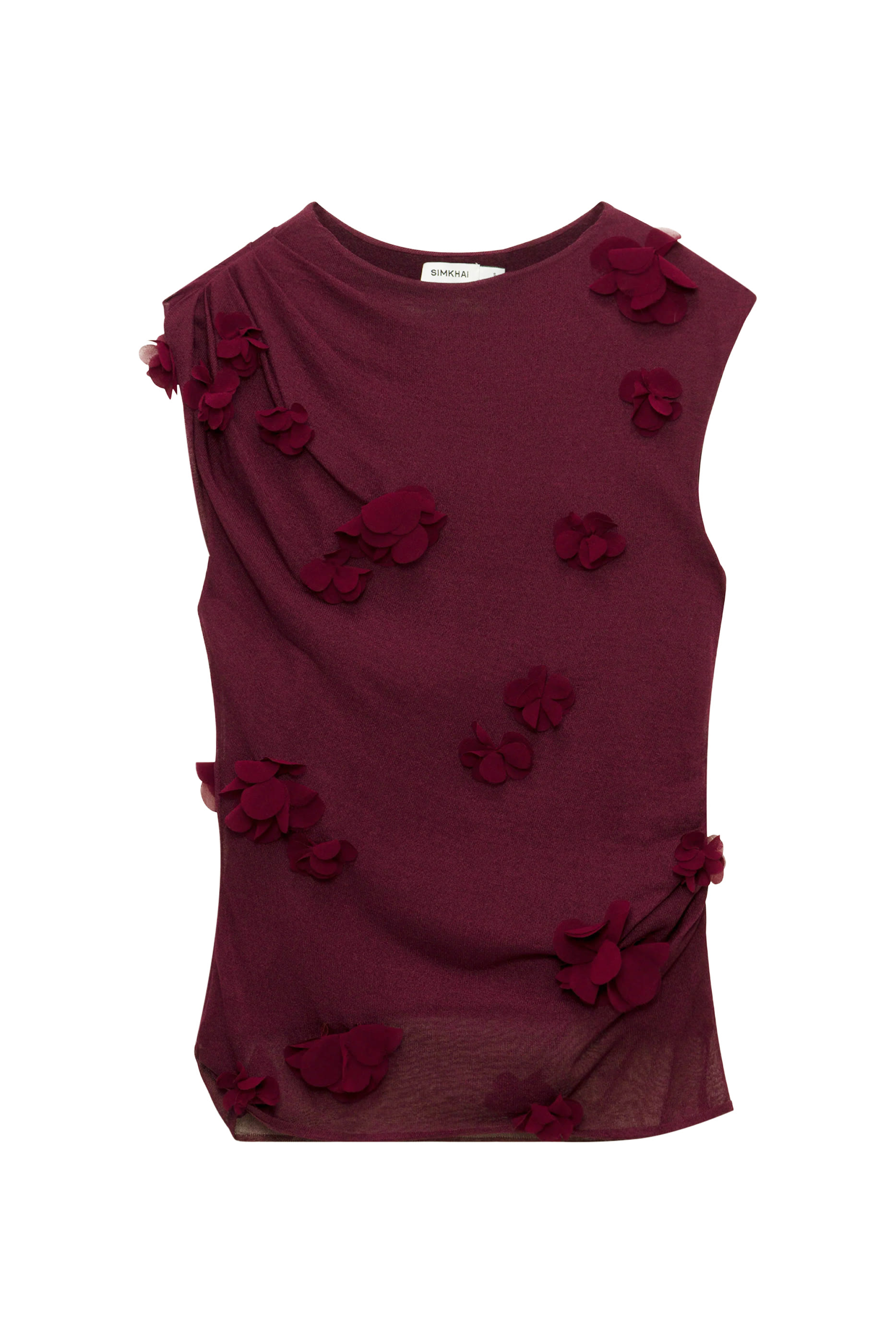 Tessa Floral Appliqu&eacute; Top