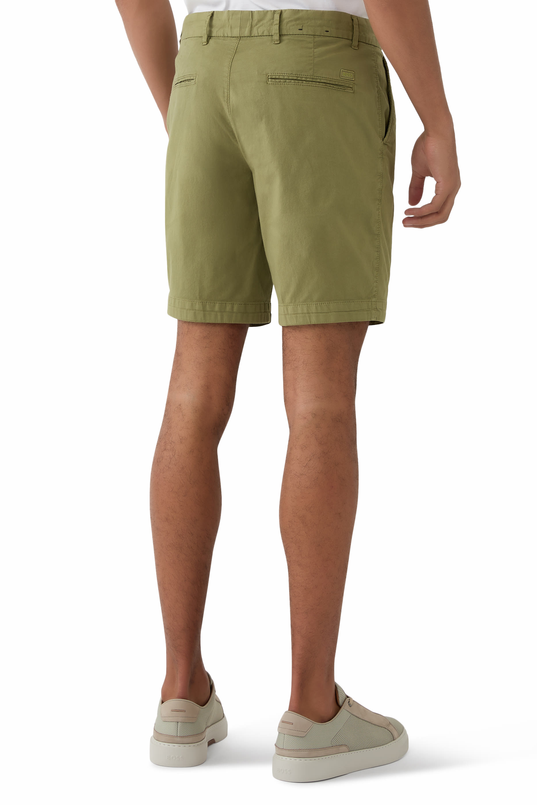 Slim-Fit Shorts in Stretch-Cotton Twill