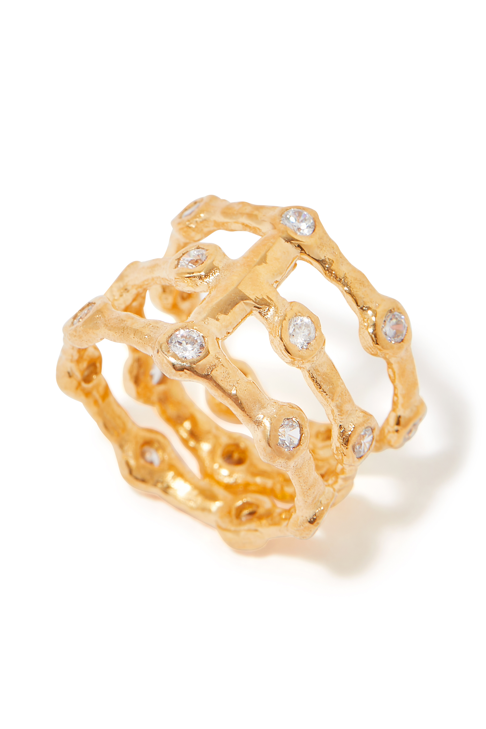 Wave Rings, Set of 2