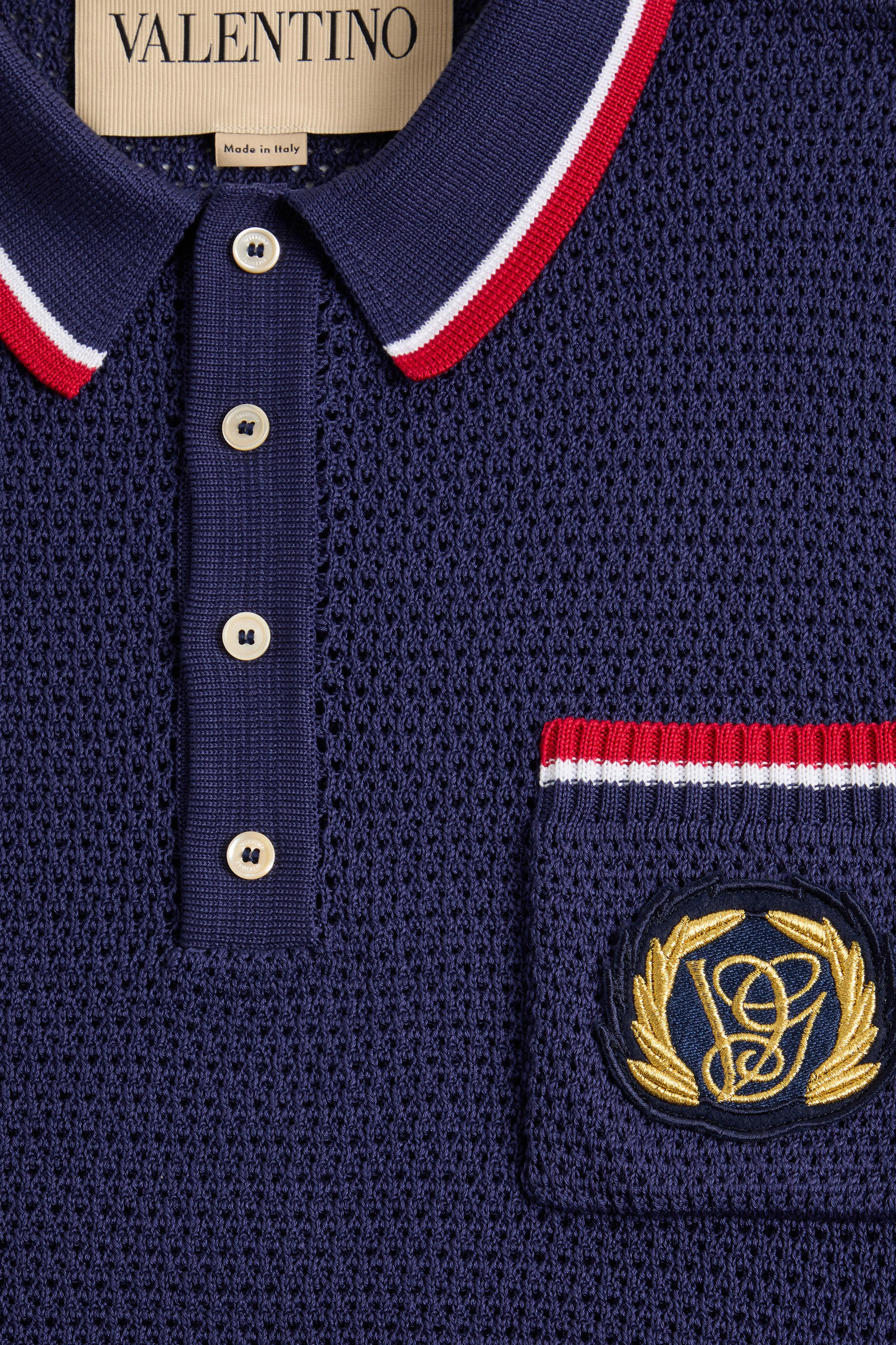 Cotton Polo Shirt with VG Patch 