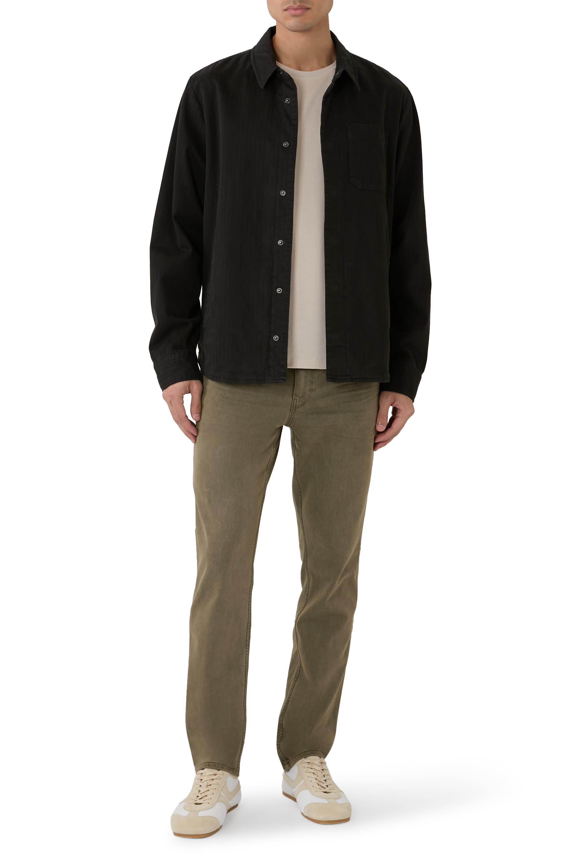 Herringbone Twill Shirt Jacket