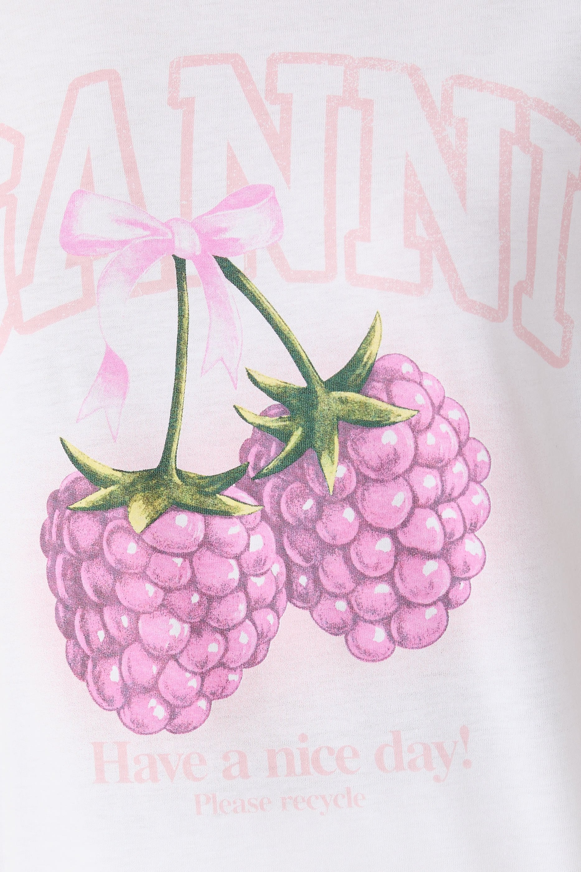 Raspberry Graphic Print T-Shirt