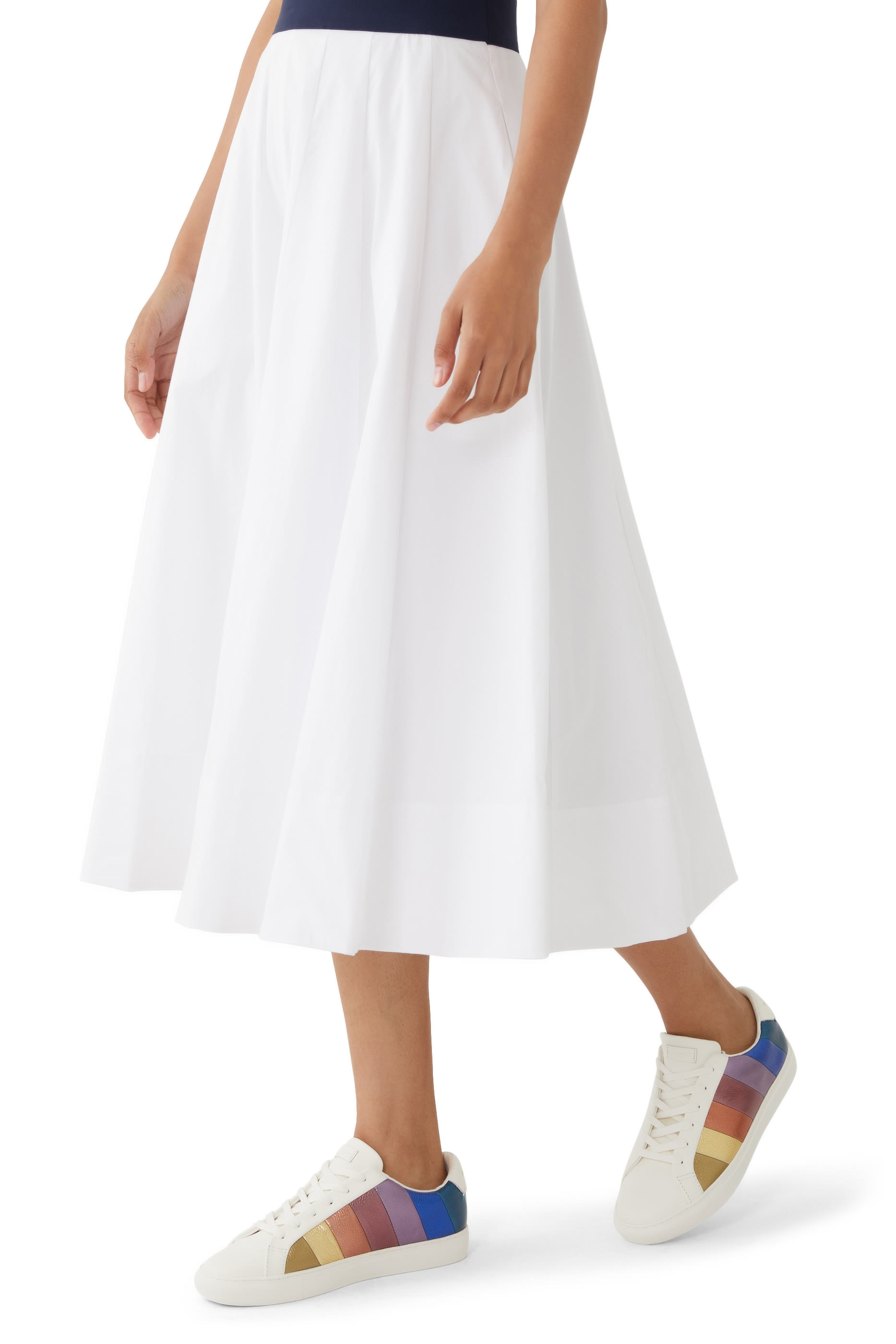 Lane Stripe Leather Sneakers