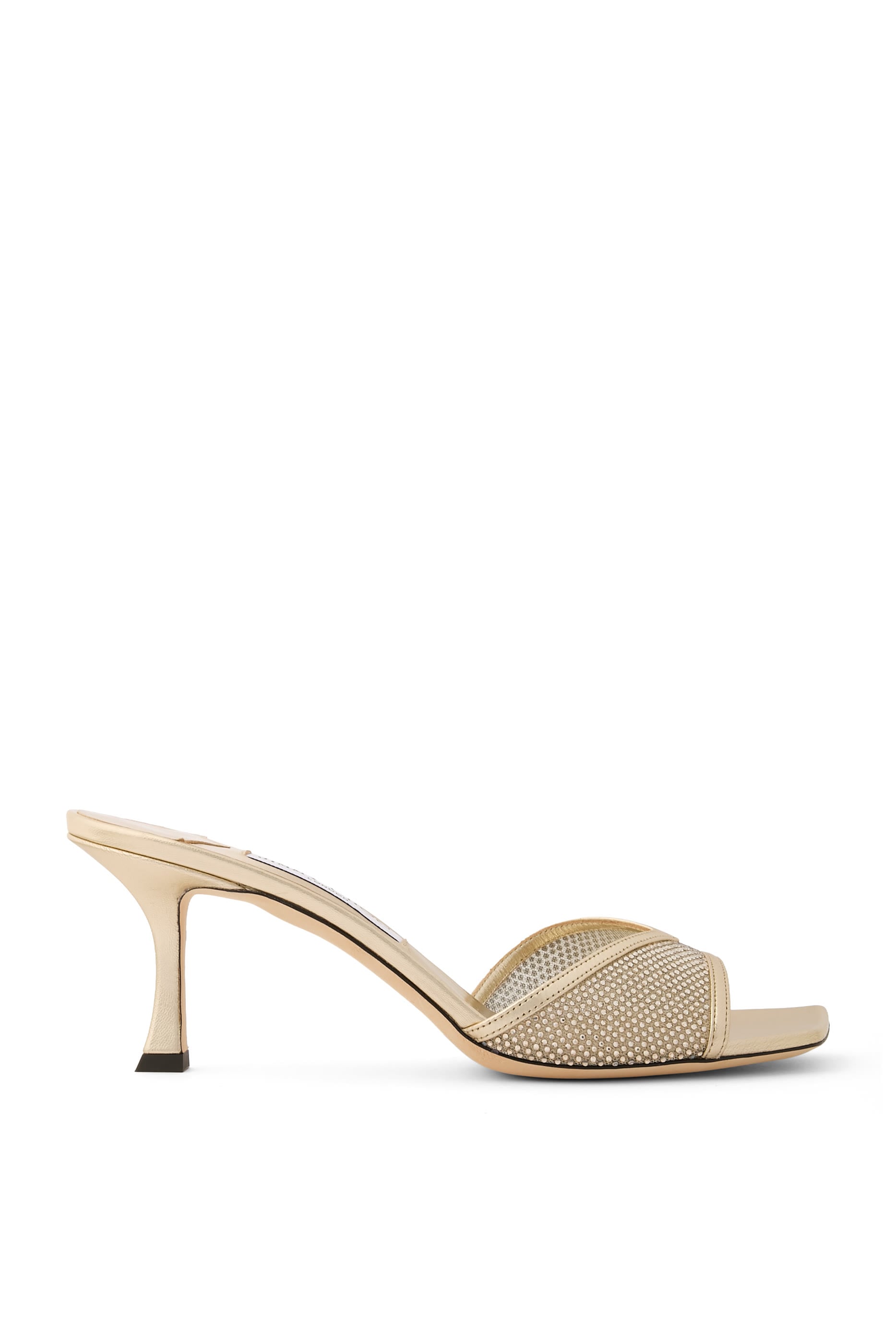 SKye 70 Satin Crystal Embellished Mules