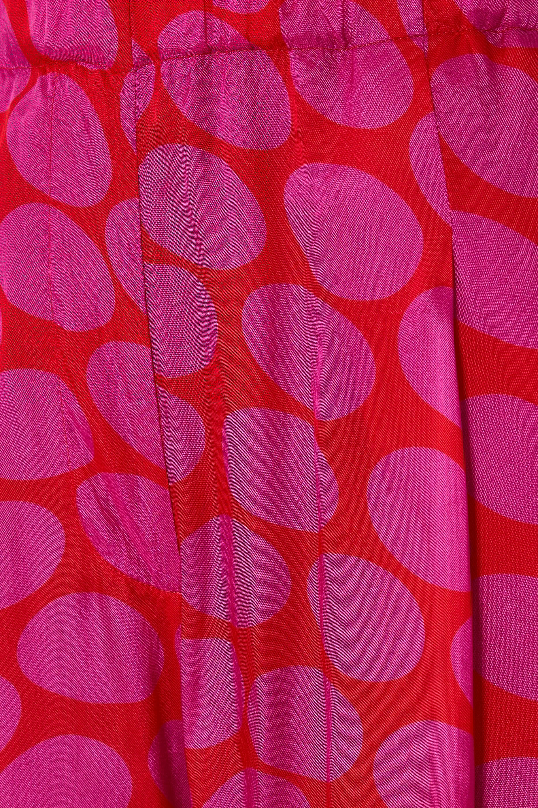 Ellipses Print Wide-Leg Elasticated Pants