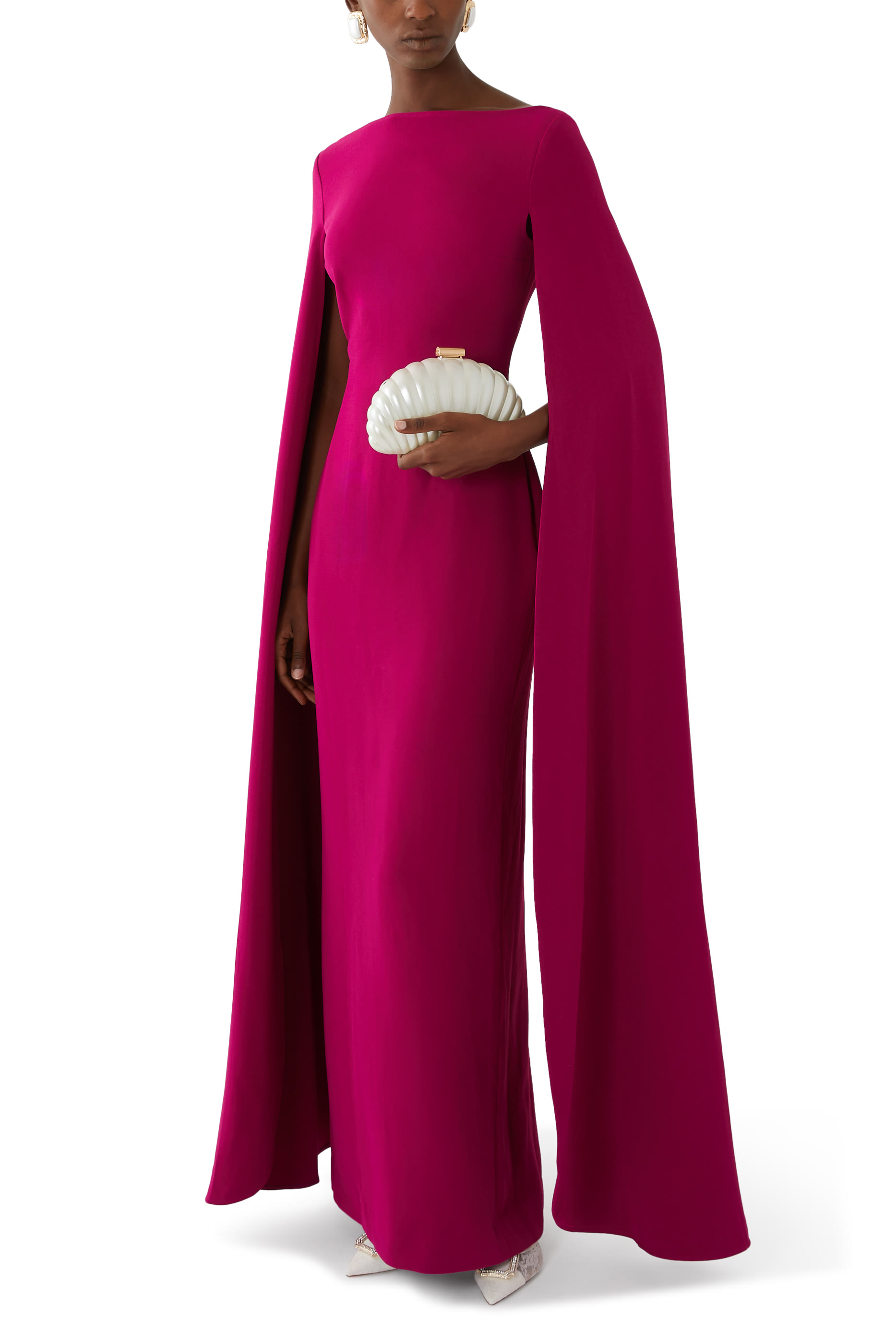 Monet Pearlized Shell Clutch