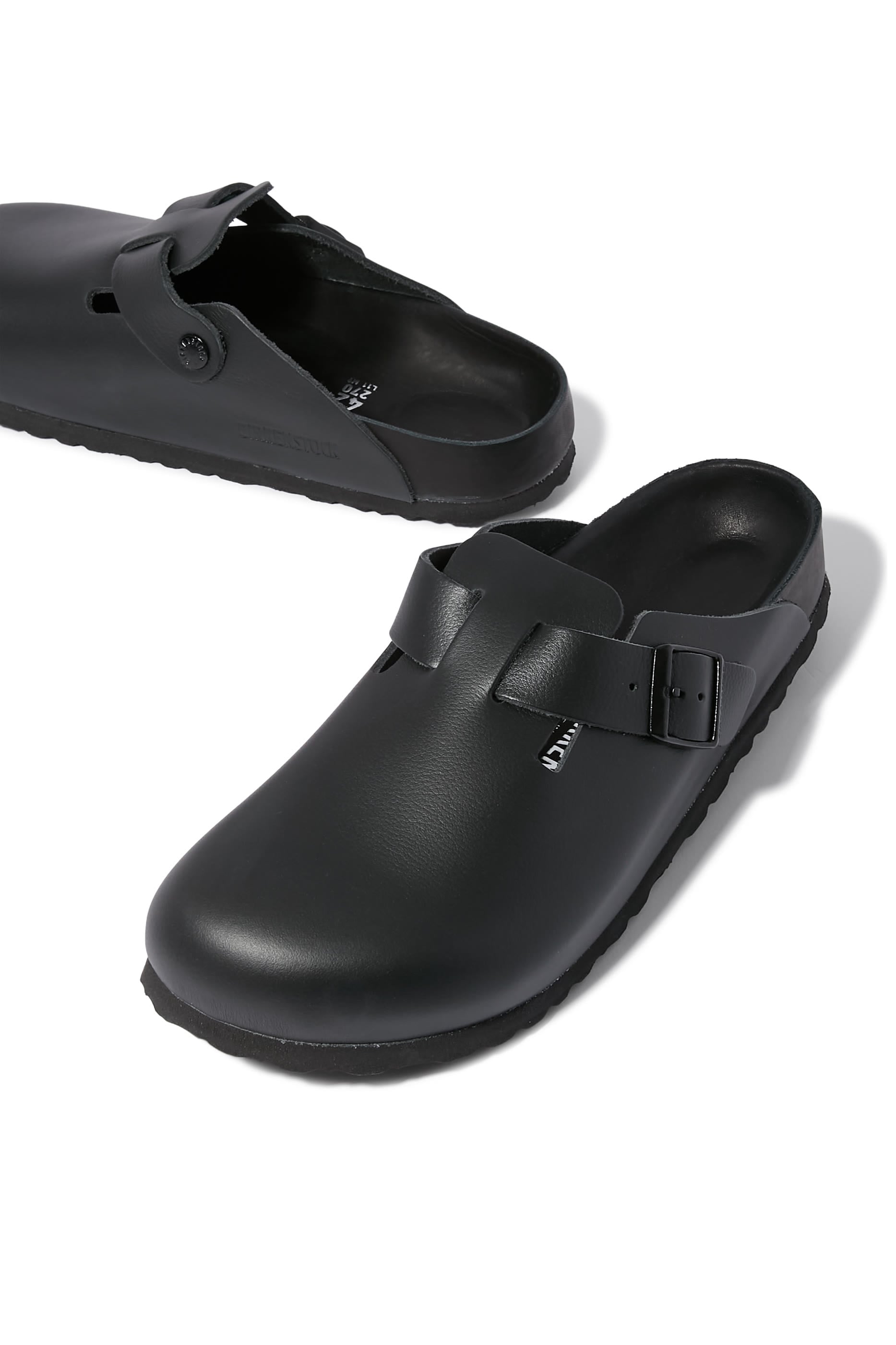 Boston Natural Leather Clogs 