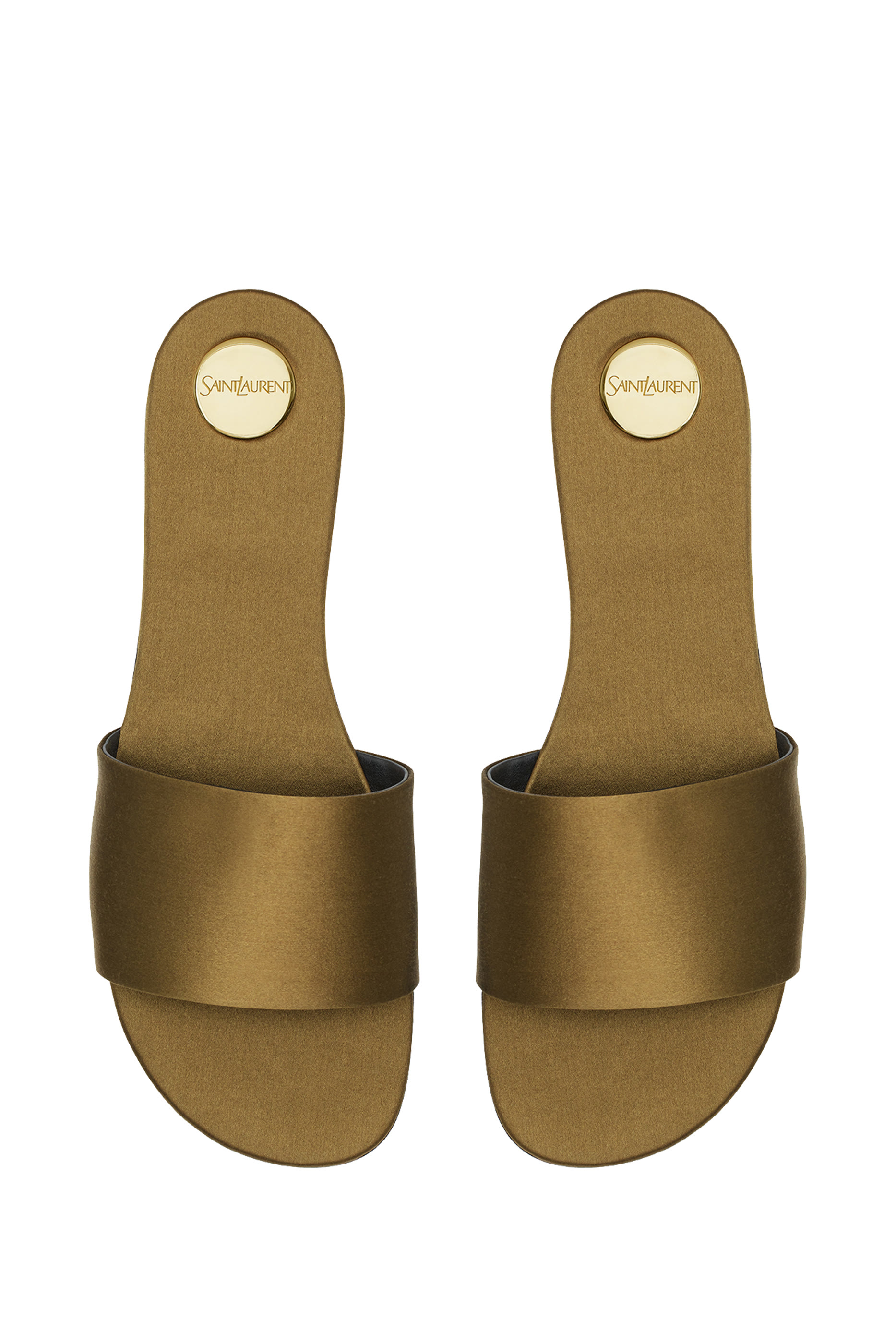 Carlyle Flat Satin Slides