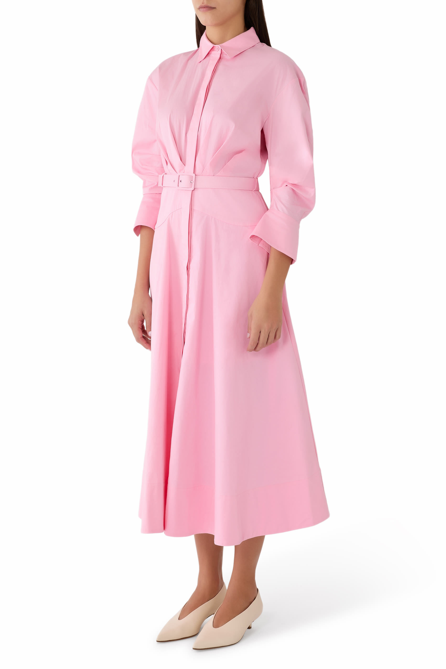 Dianthe Long-Sleeve Midi Dress 