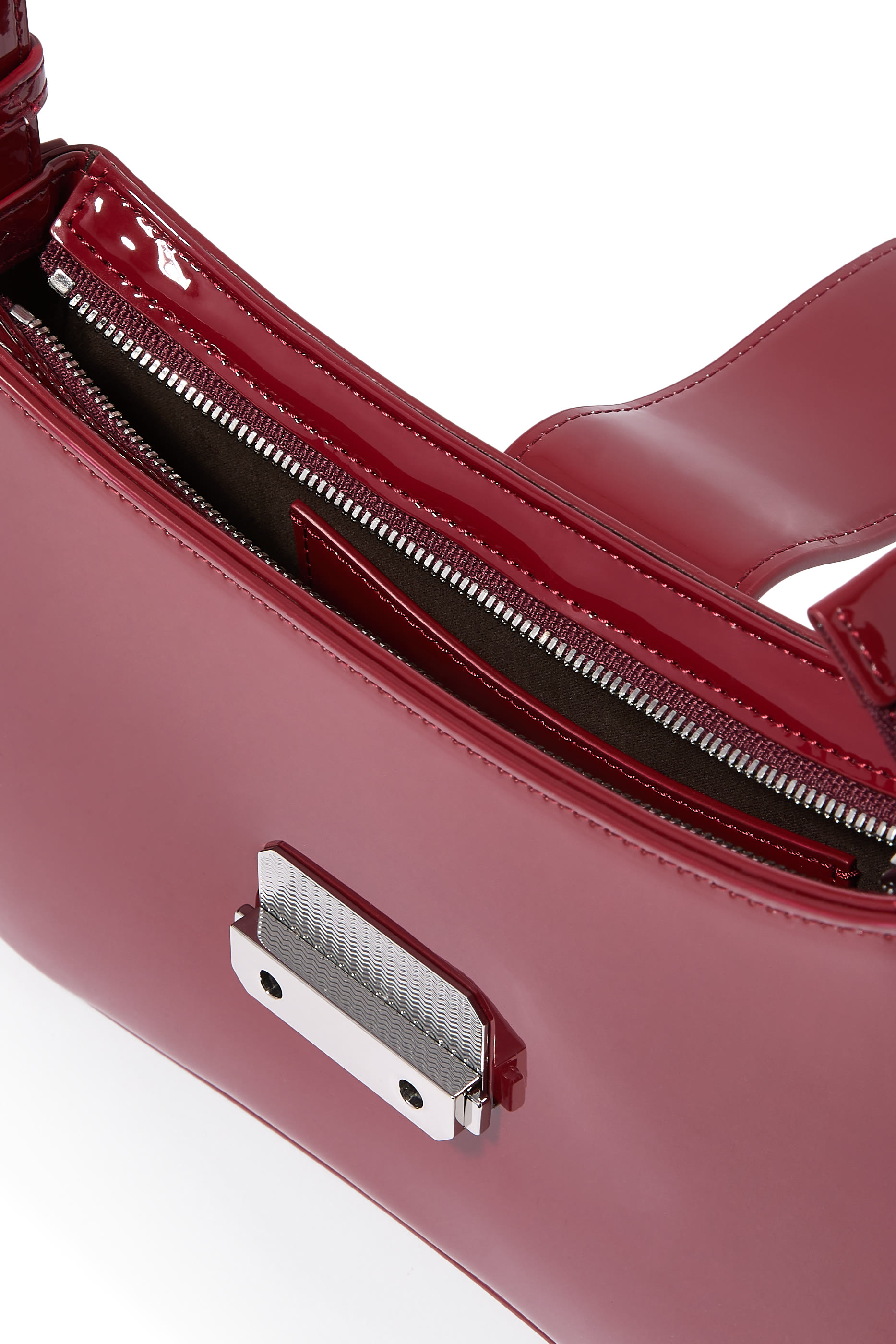 Logo Buckle Hobo Shoulder Bag