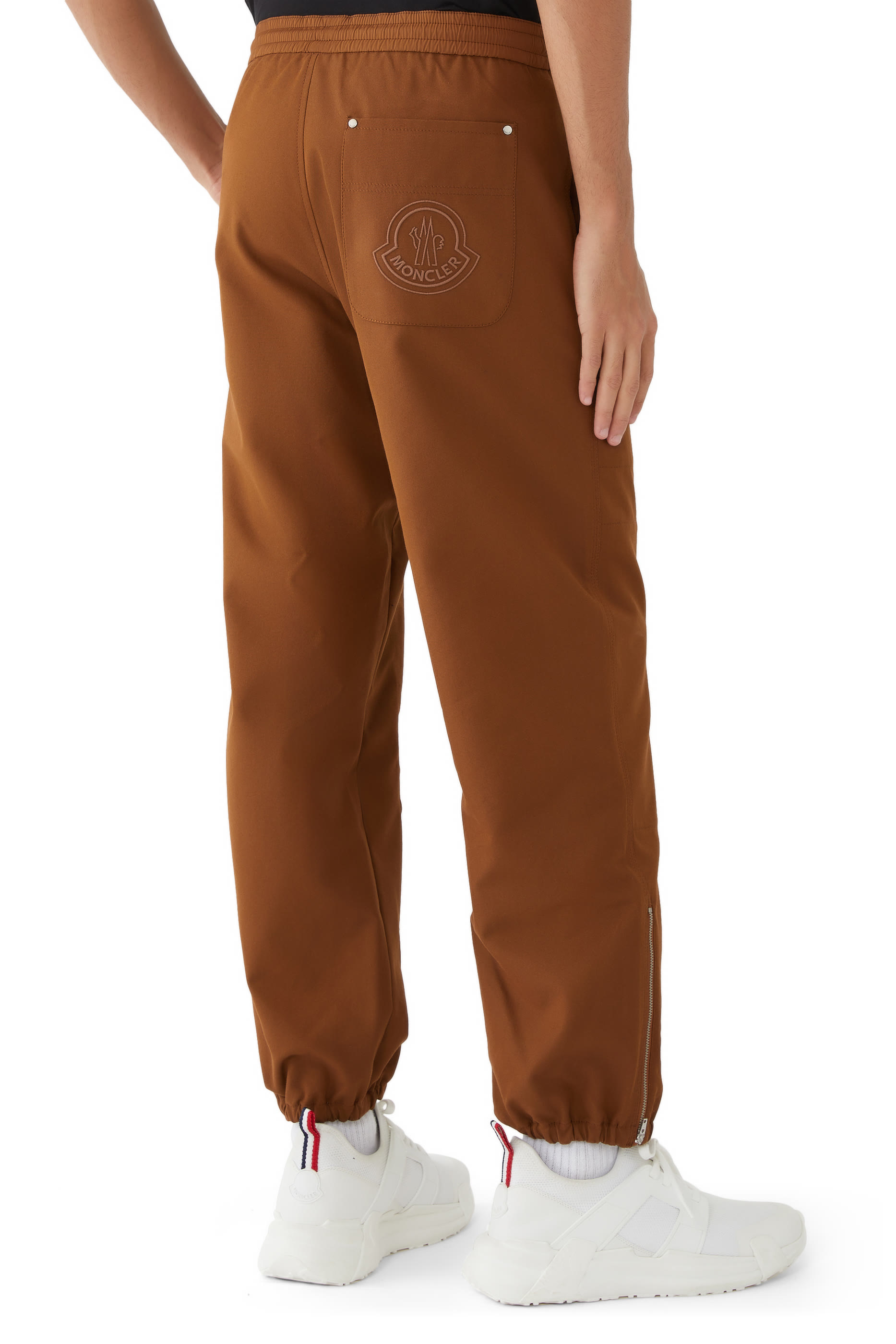 Embroidered Logo Cotton Jogging Trousers