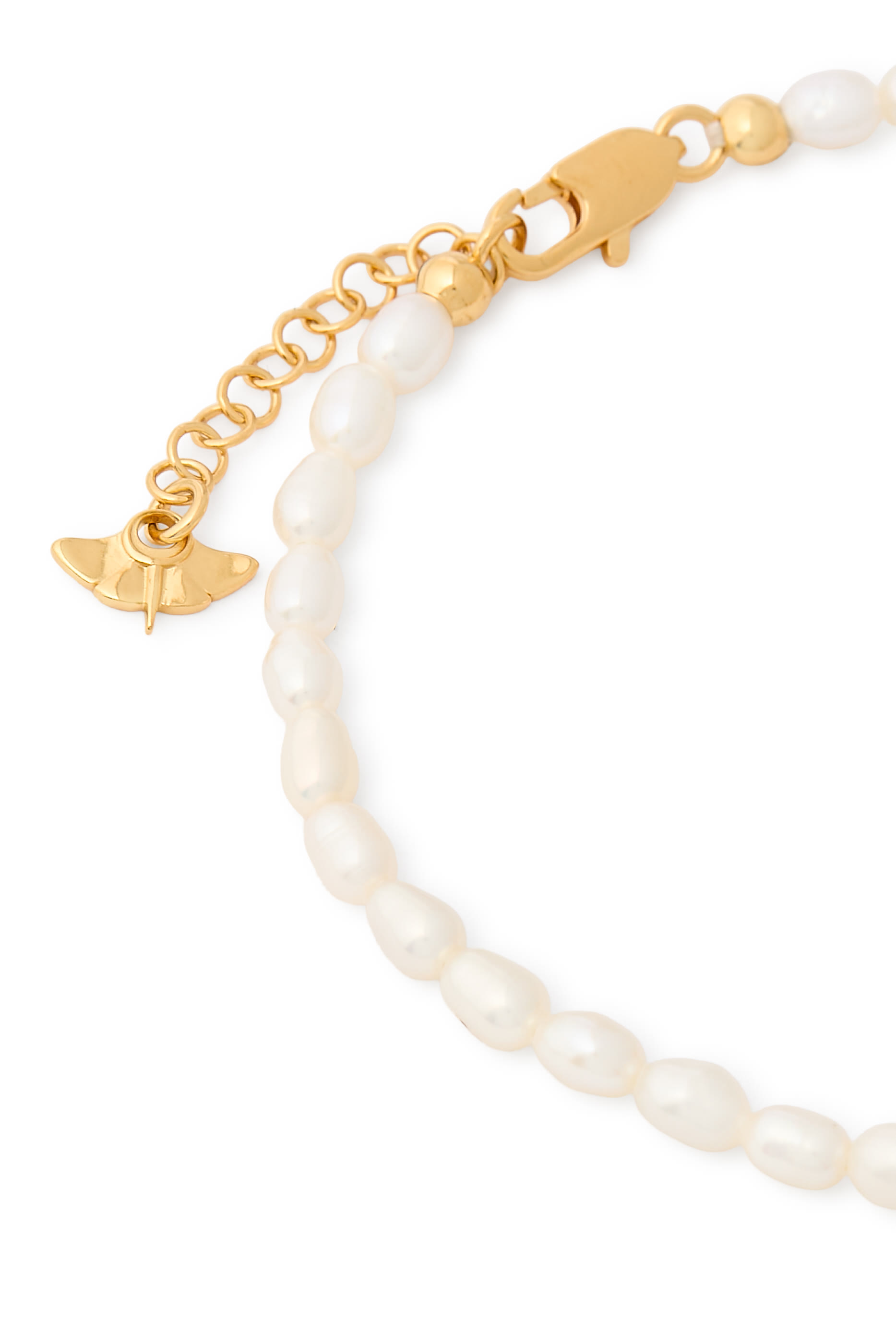 Harris Reed In Good Hands Pearl Bracelet, 18k Recycled Gold Plated on Brass 