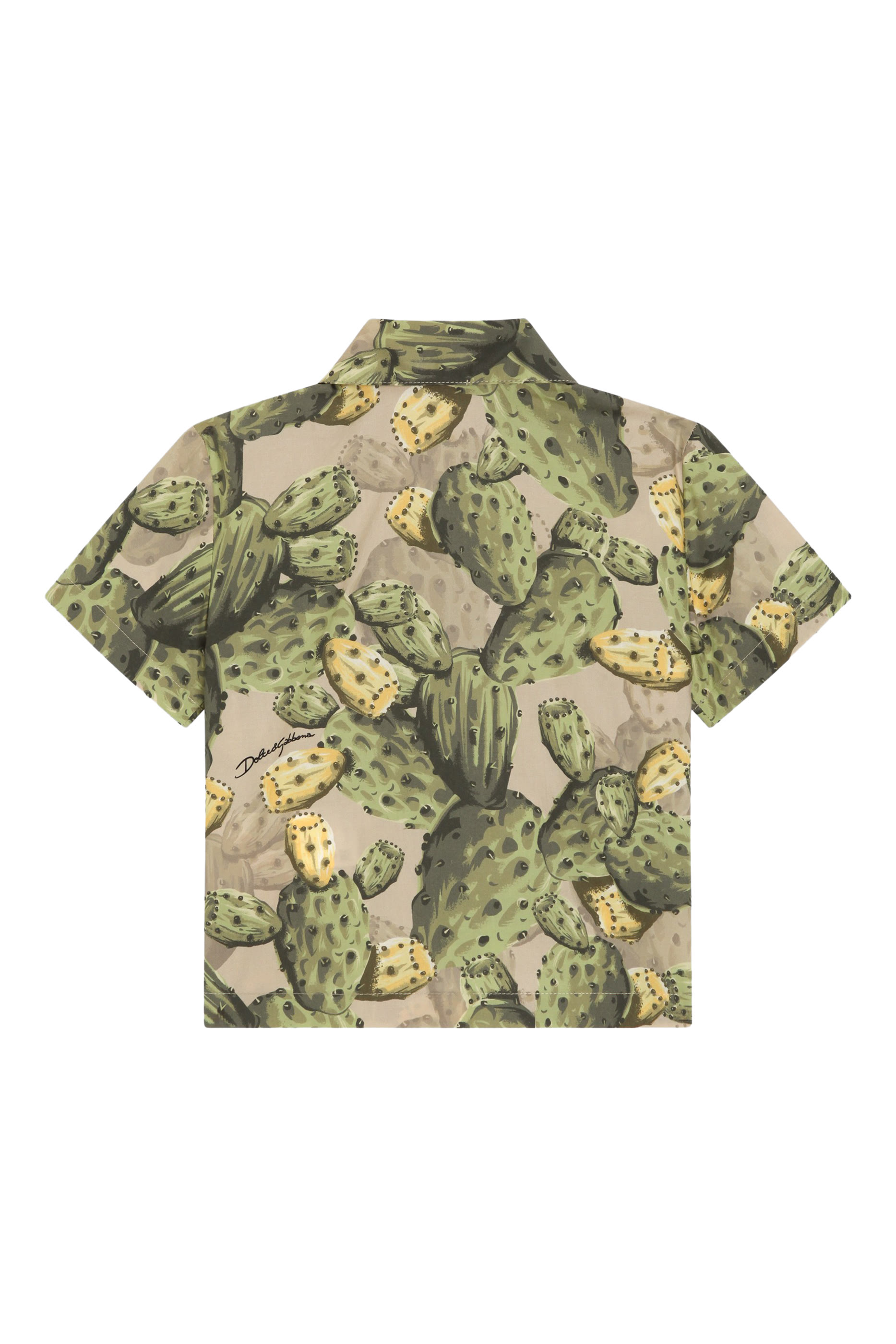 Kids Cactus-Print Poplin Shirt