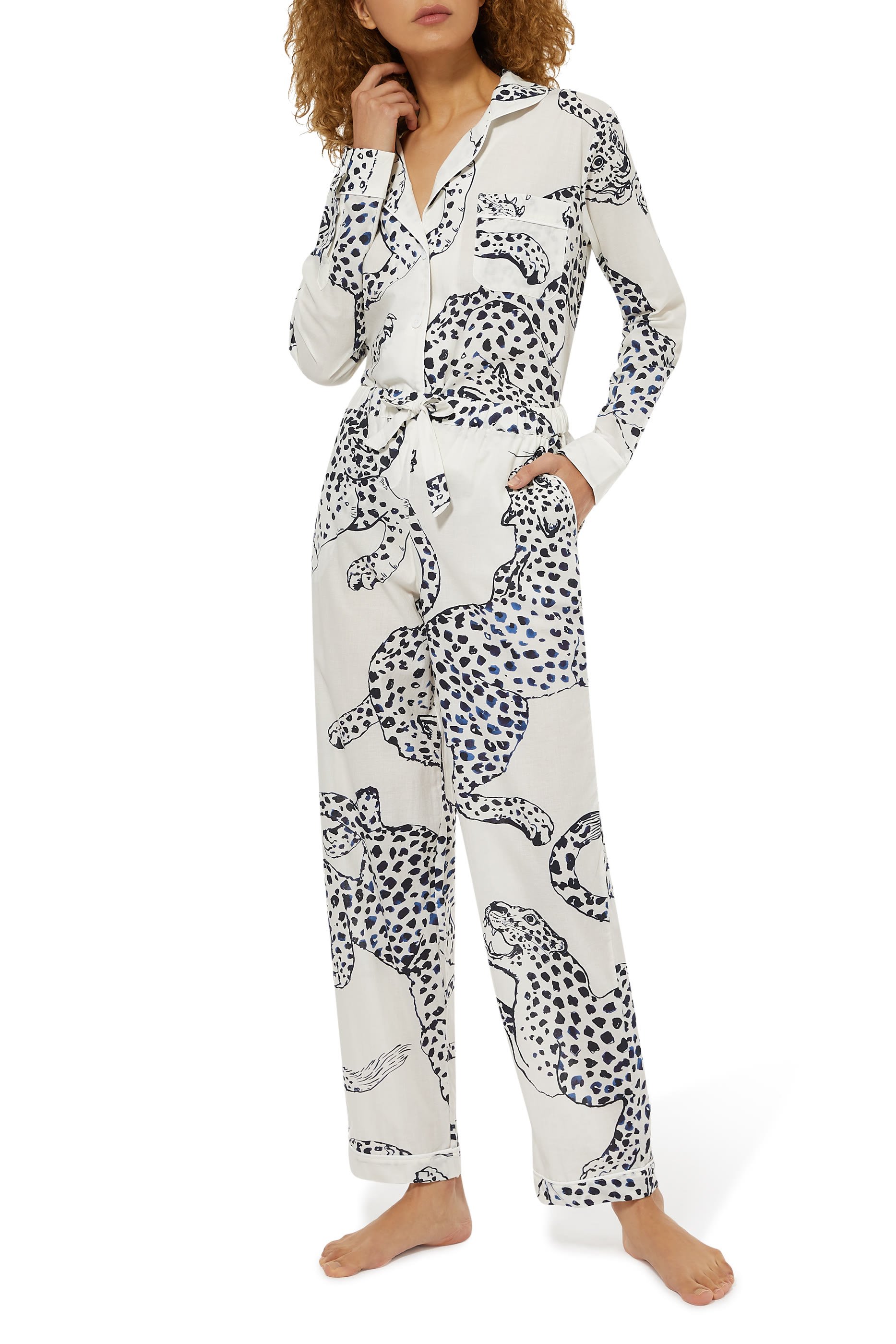 Jaguar Print Pajama Set