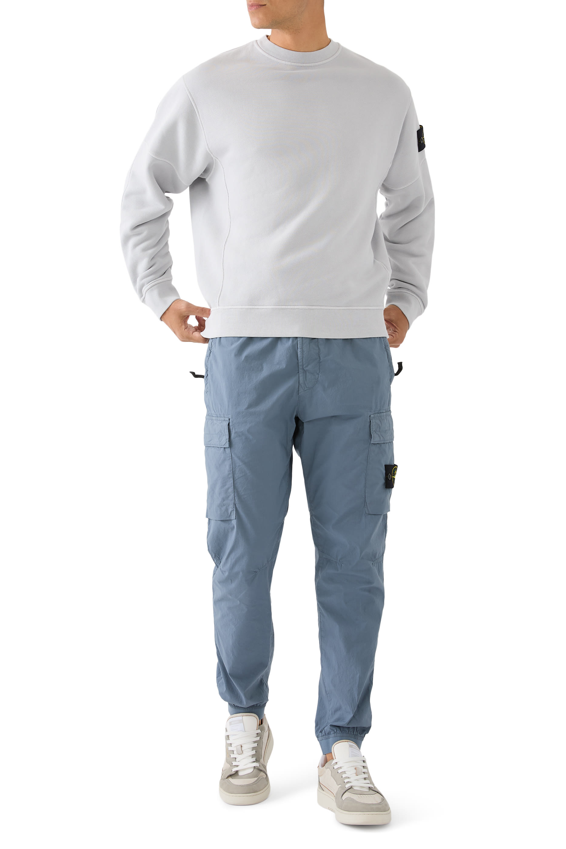 Logo Patch Cotton Fleece Sweatshirt