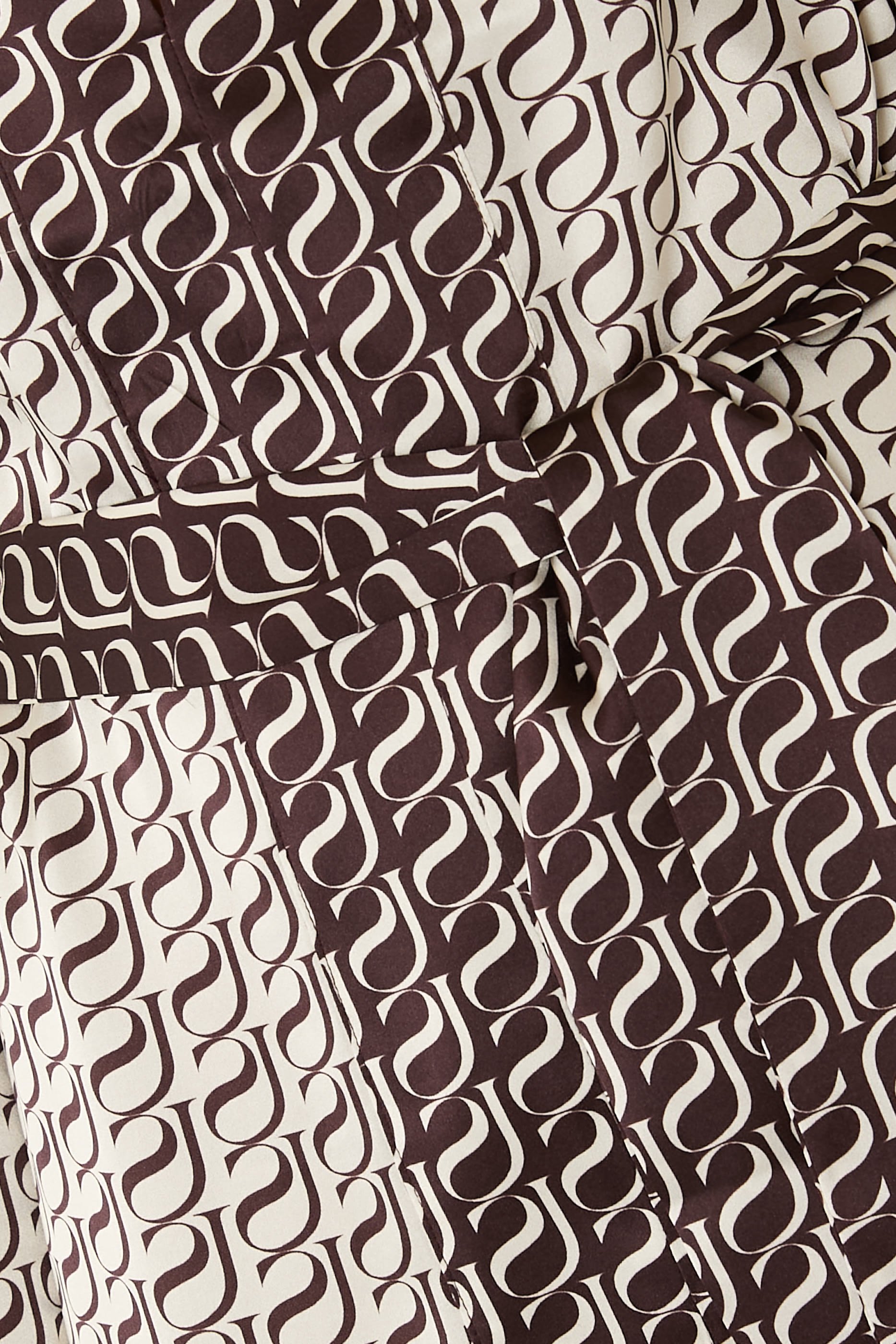 Monogram Contrast Mini Dress