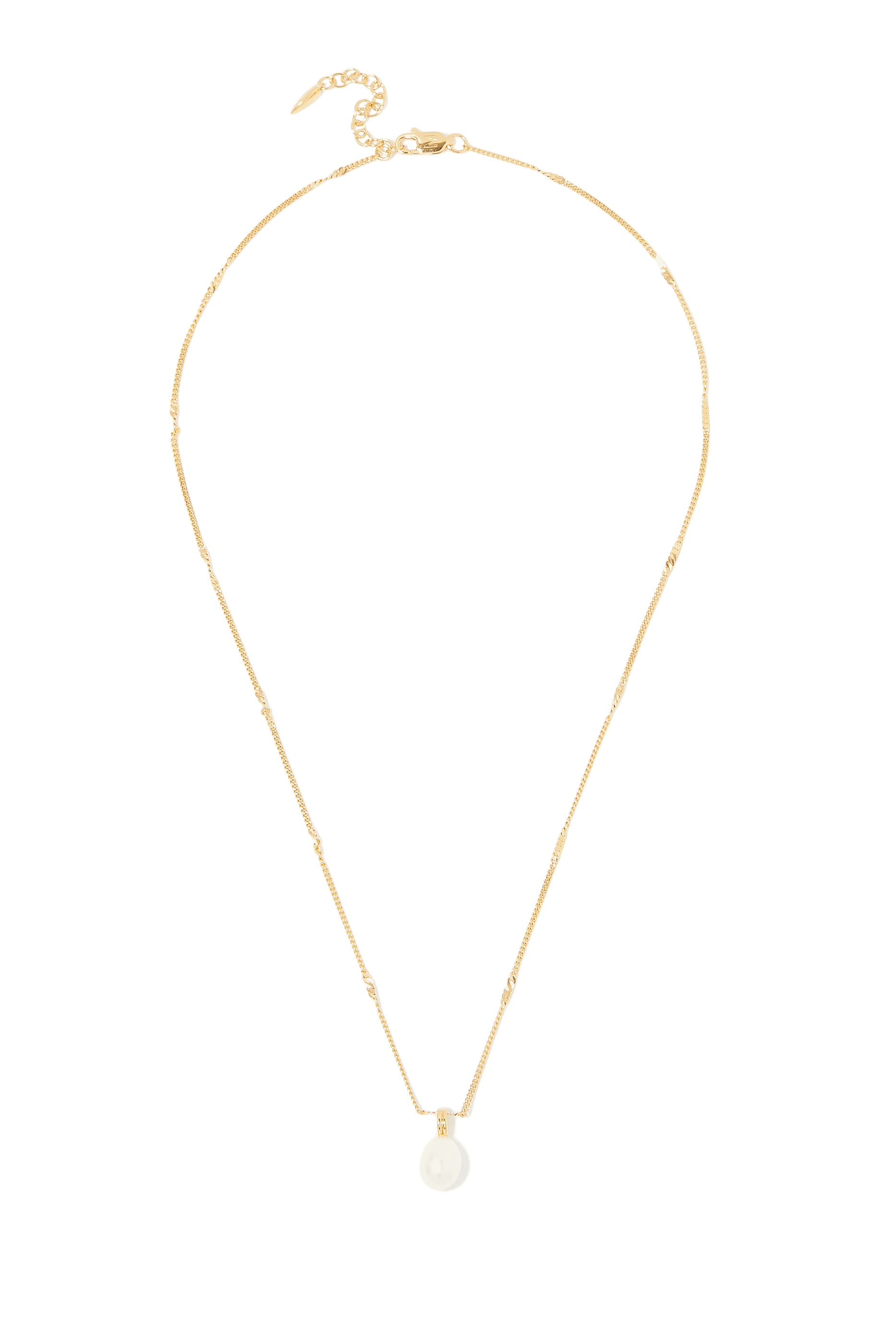 Baroque Pearl Twisted Chain Ne