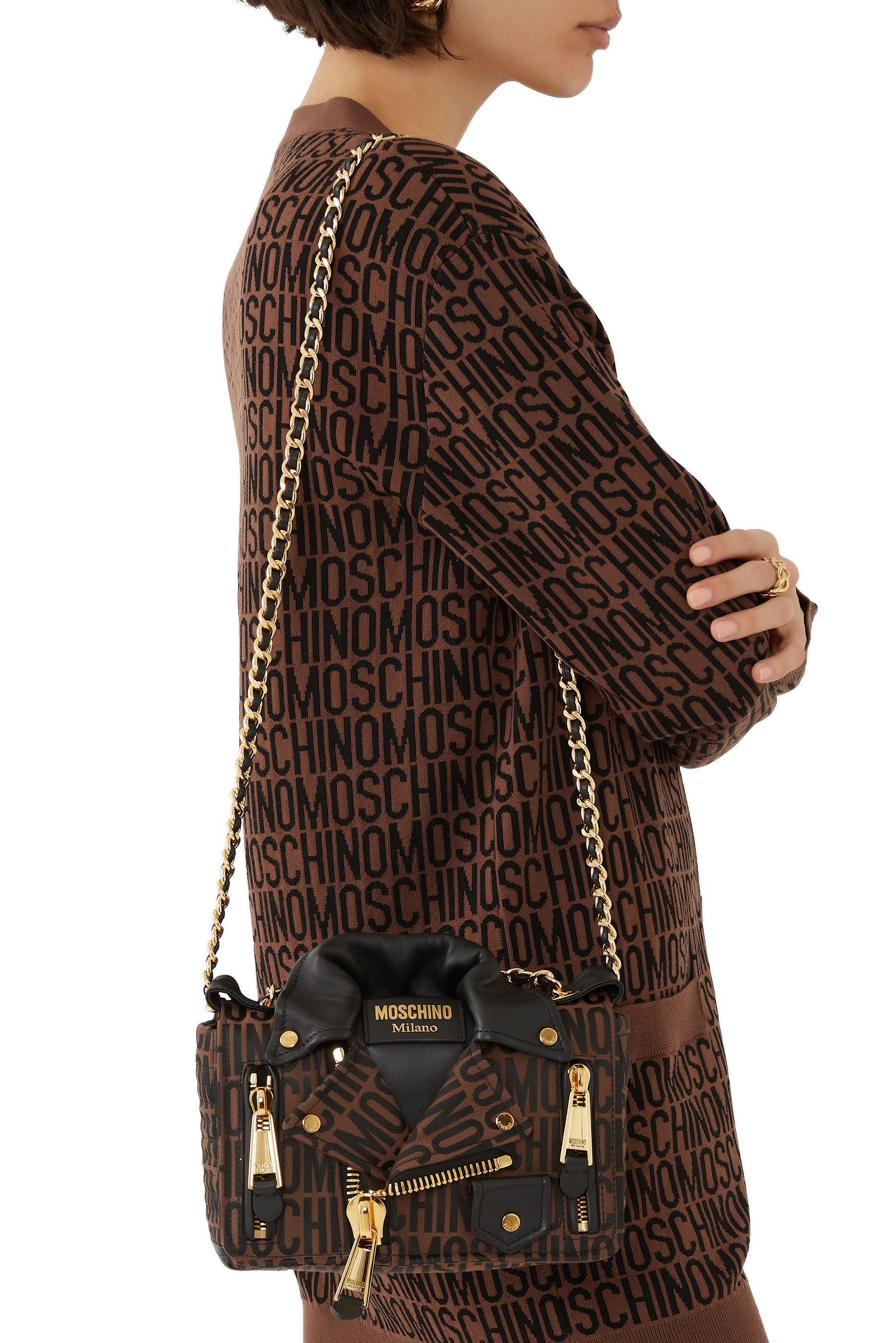 Velvet Biker Crossbody Bag
