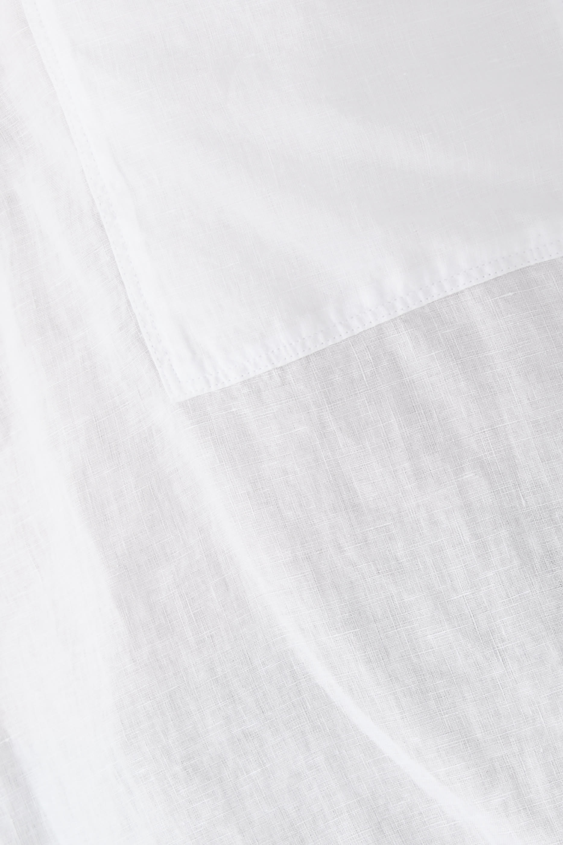 Washed Organic Cotton Poplin Mandarin Collar Shirt