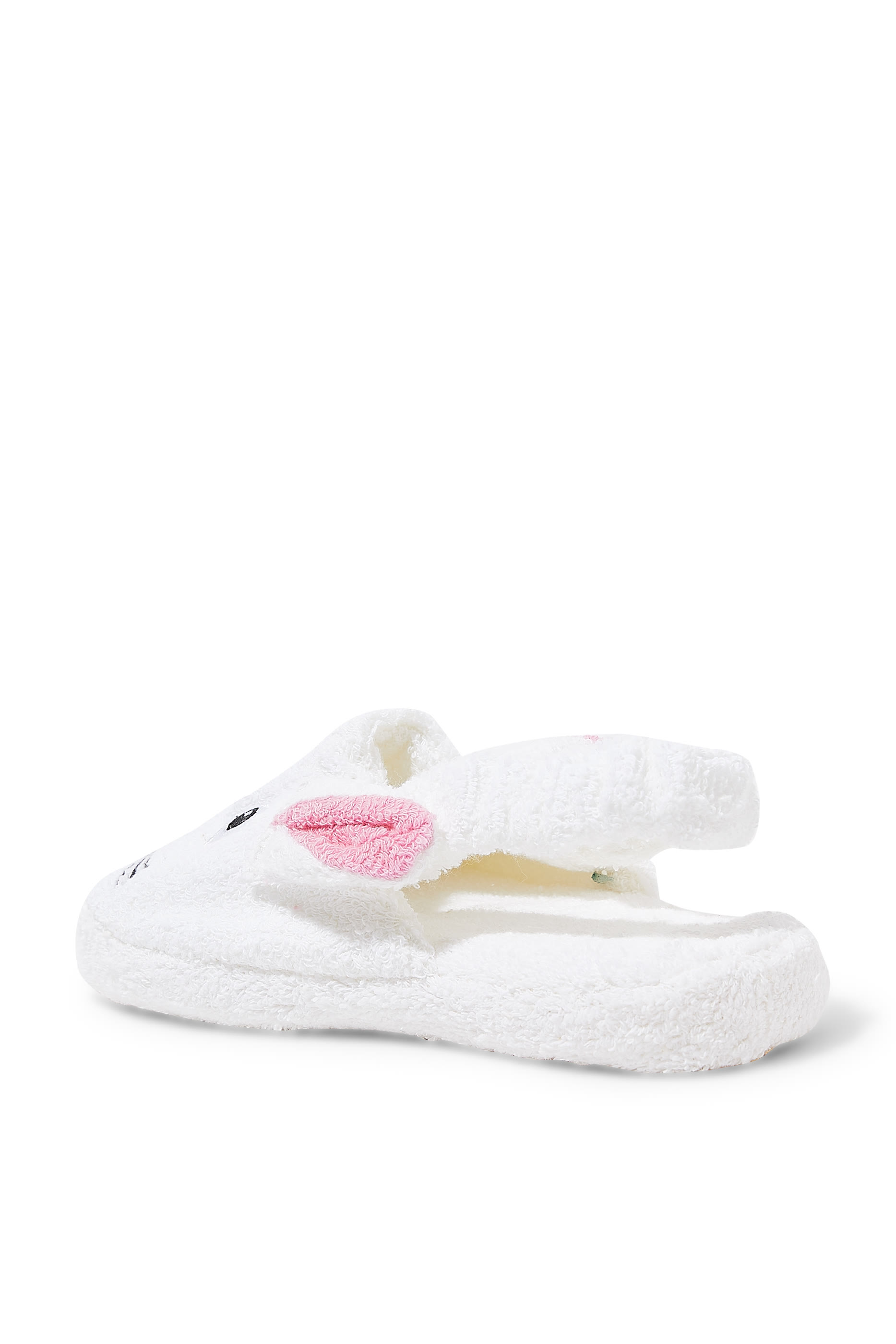 Kids Bunny Cotton-Terry Slippers