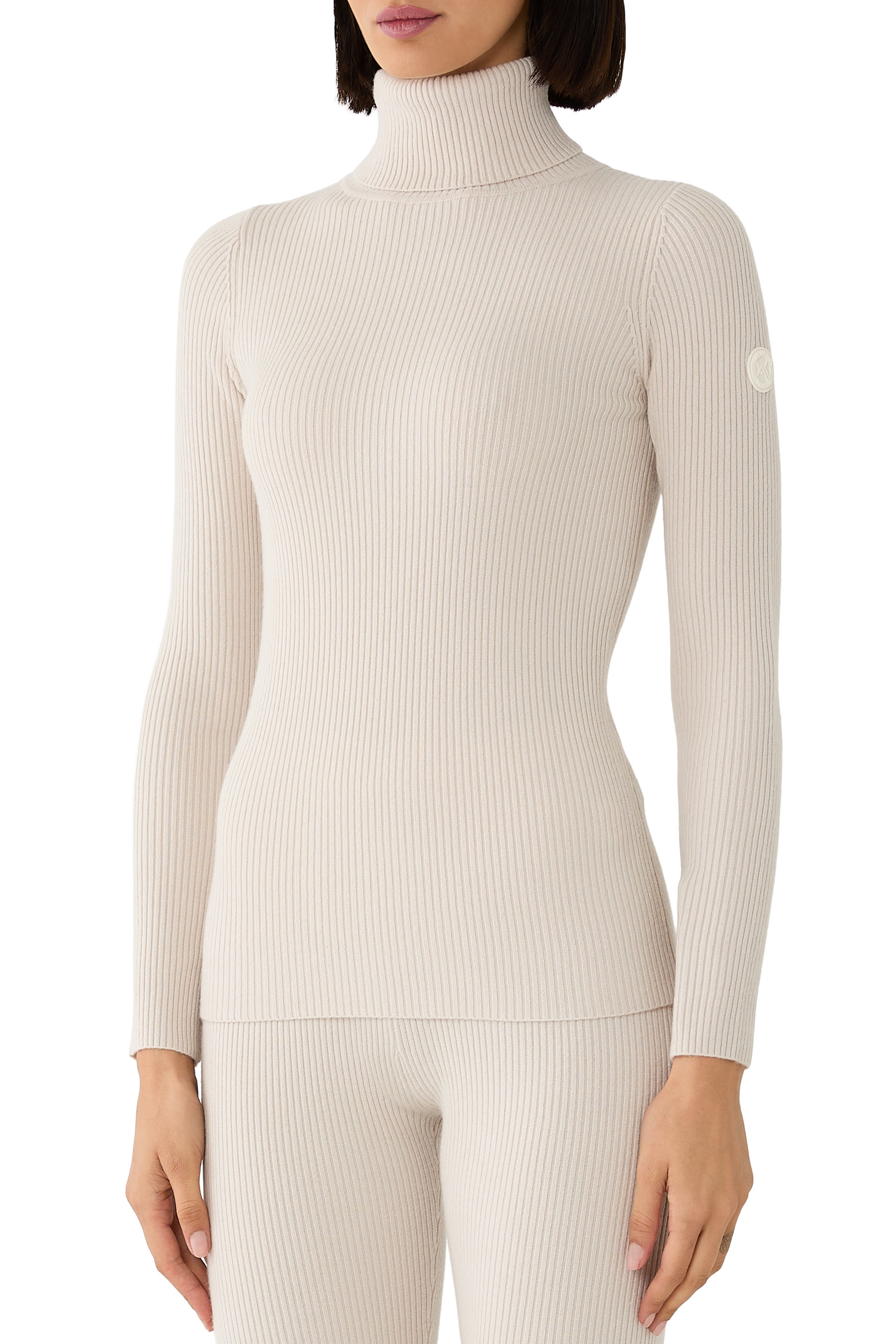 Roll-Neck Fitted Sweater 