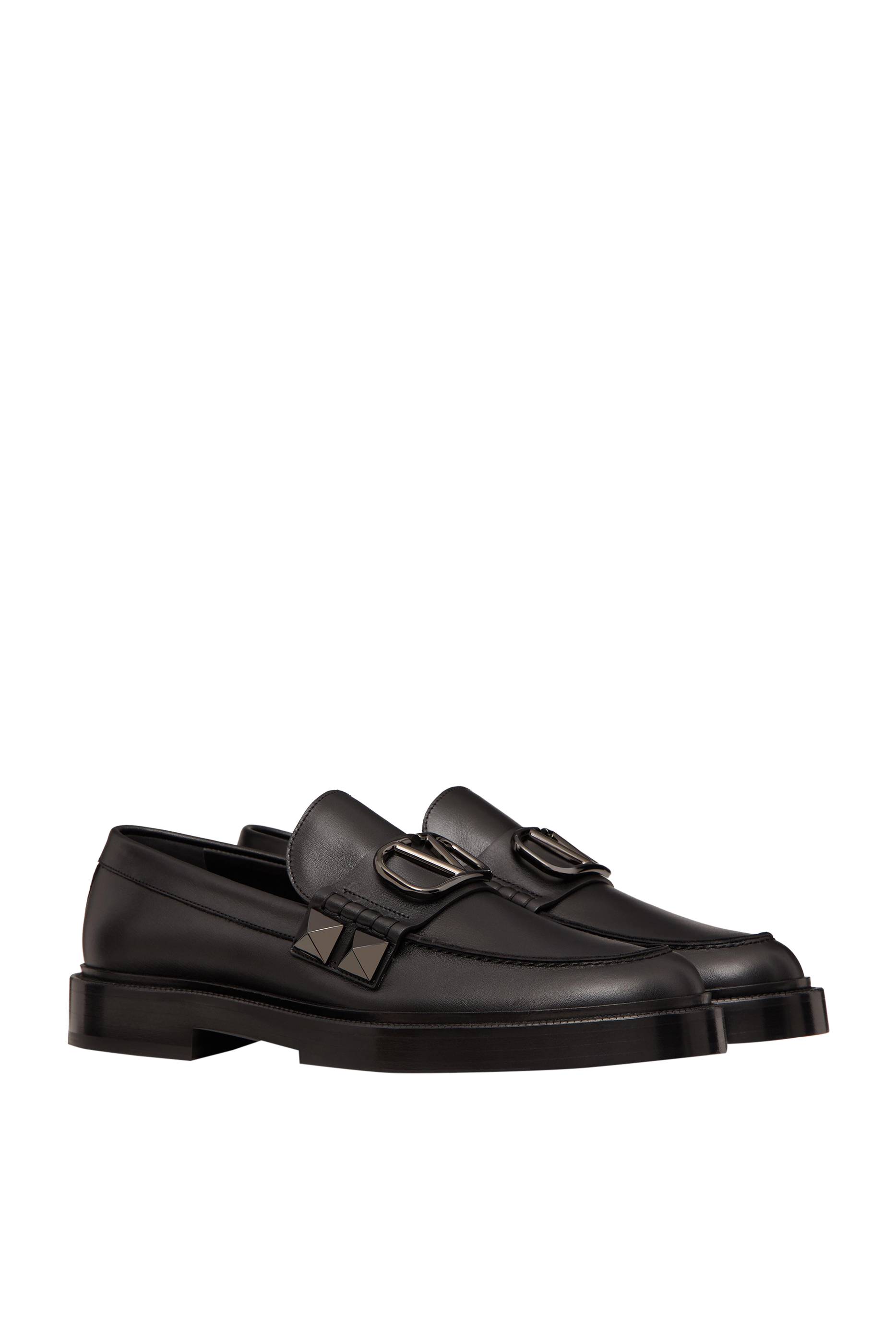 Valentino Garavani VLogo 35 Leather Loafers