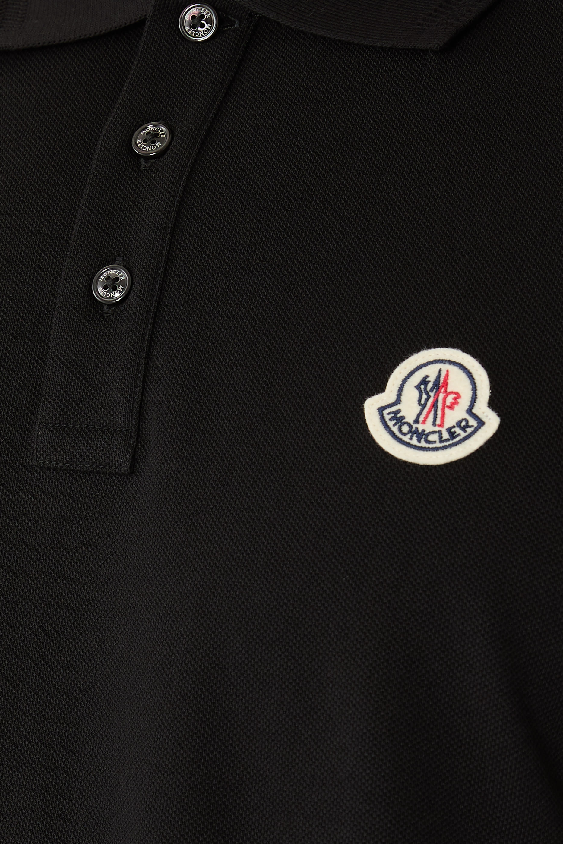  Logo Patch Cotton Piquet Polo Shirt