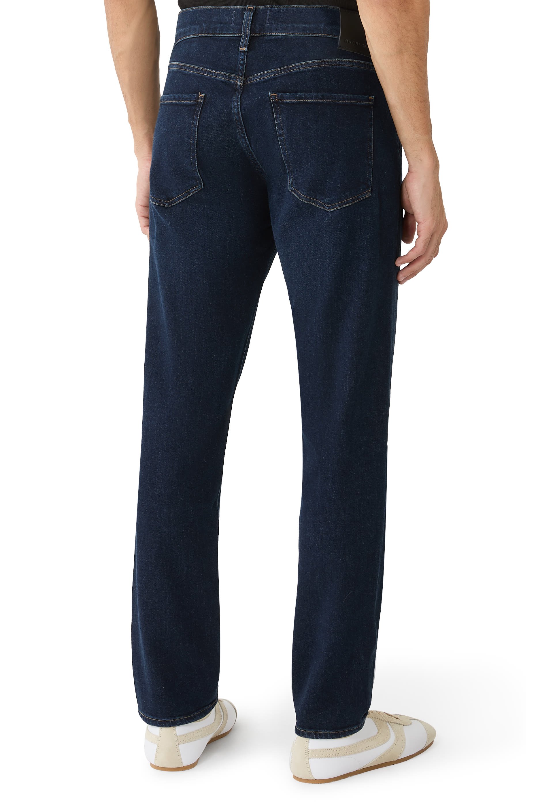  London Tapered Slim Cashmere Denim Jeans