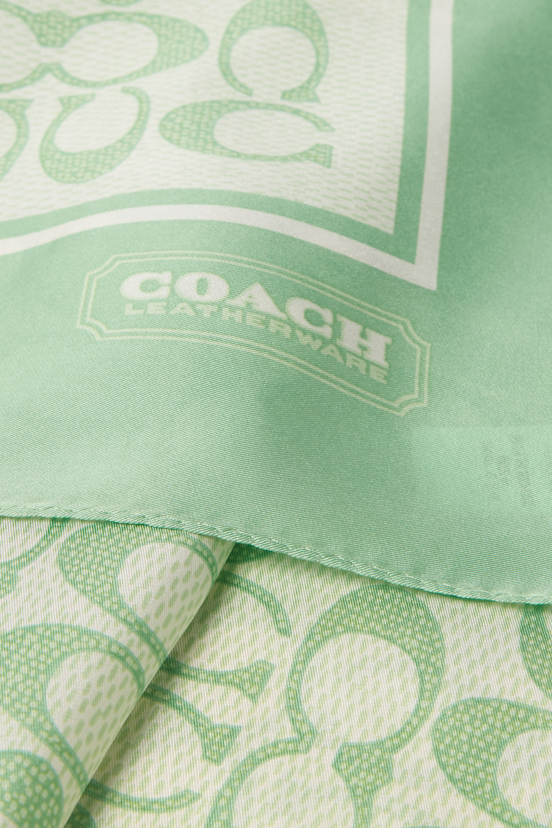 Vintage Signature Print Silk Square Scarf