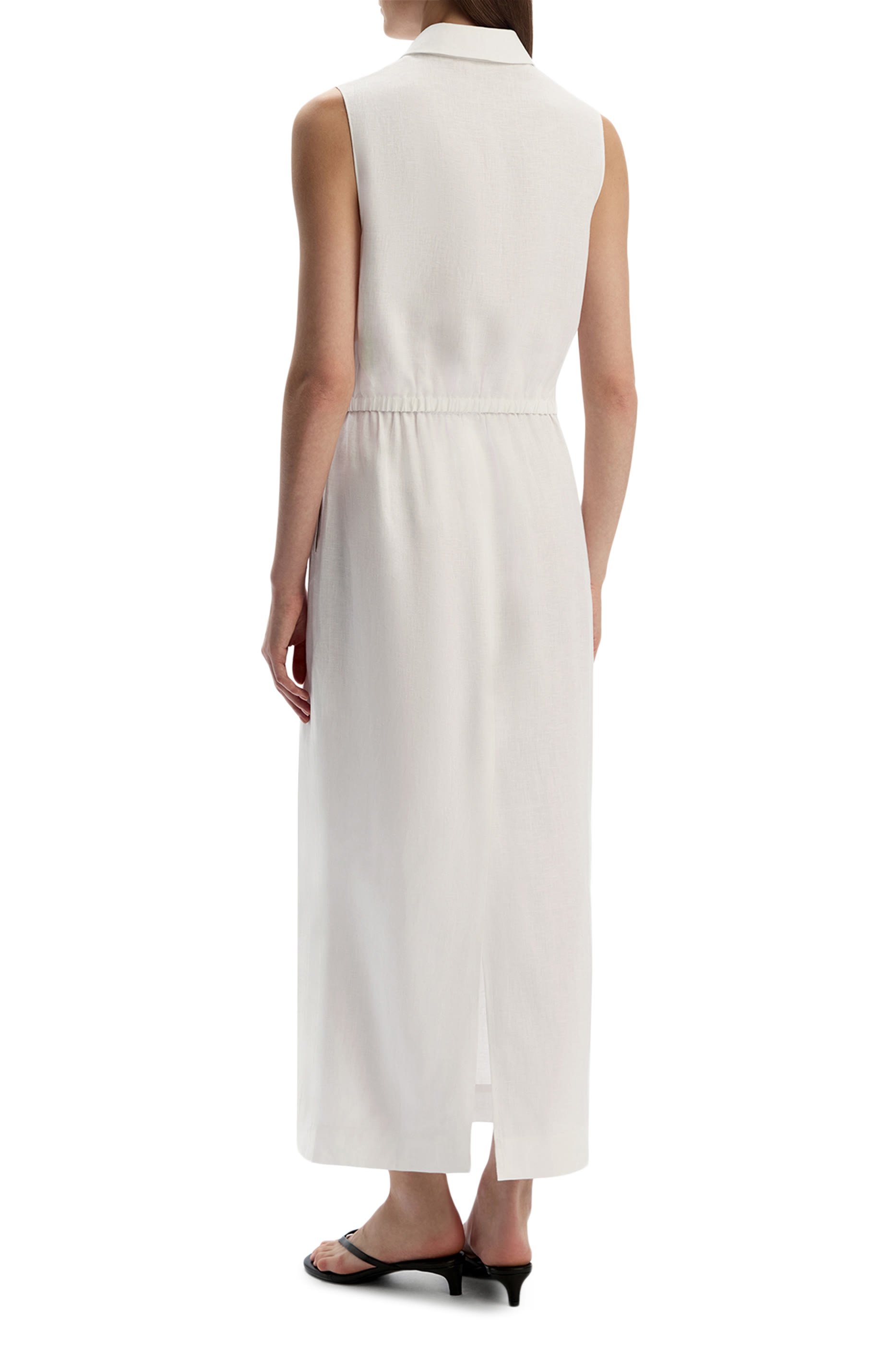 Drawstring-Waist Linen Skirt