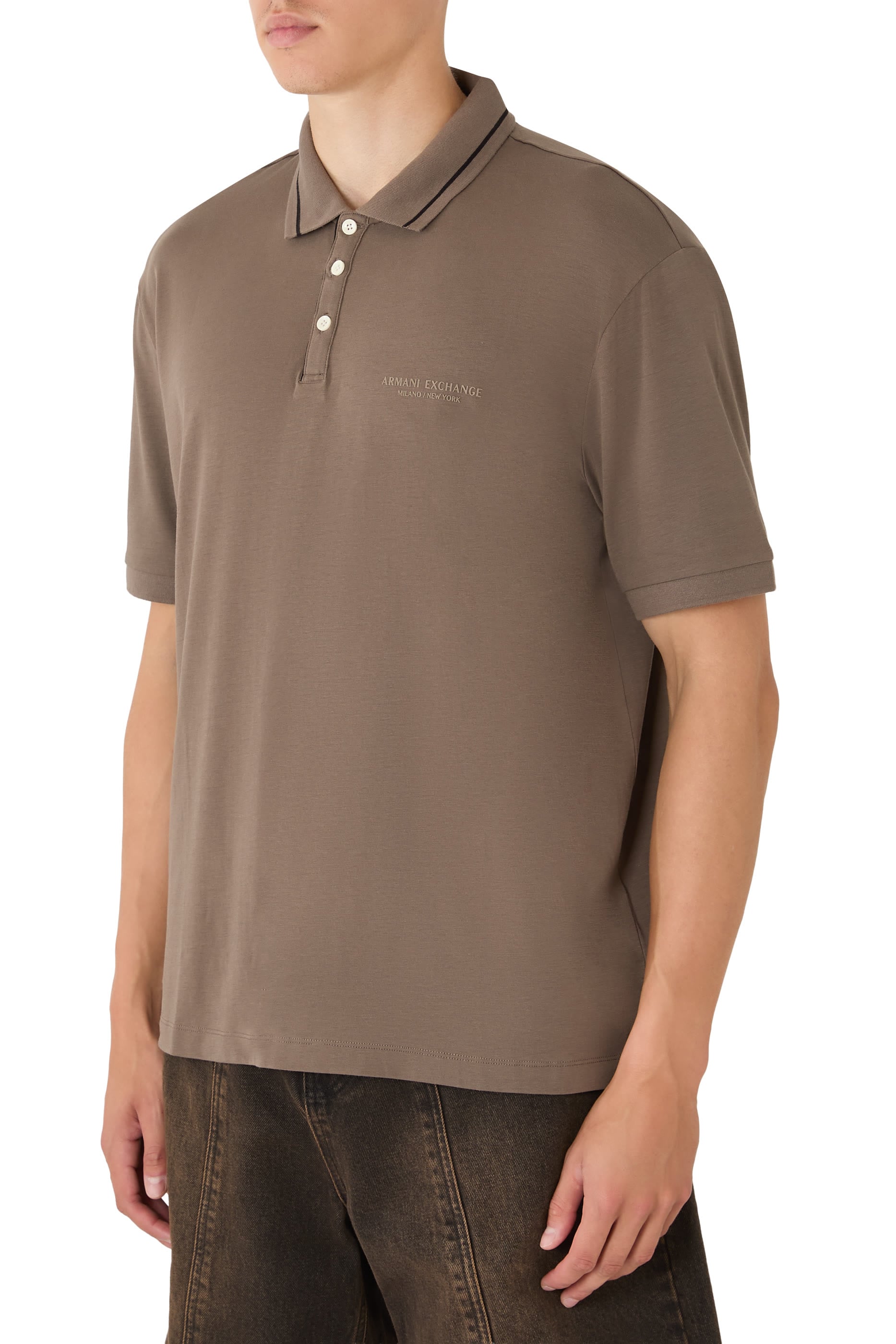  Regular Fit Polo Shirt in Stretch Jersey