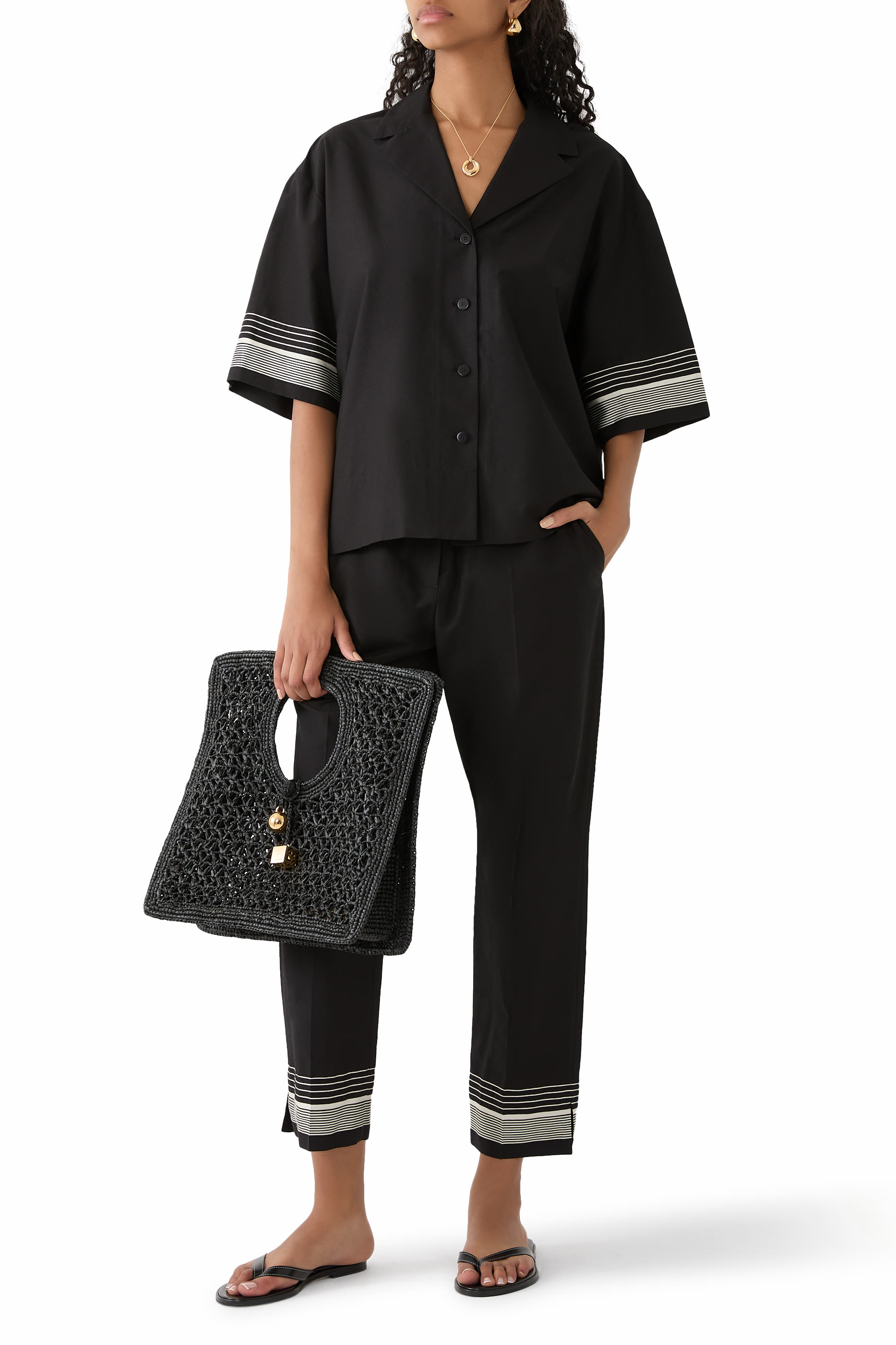 Tottenham Cotton Blend Trousers