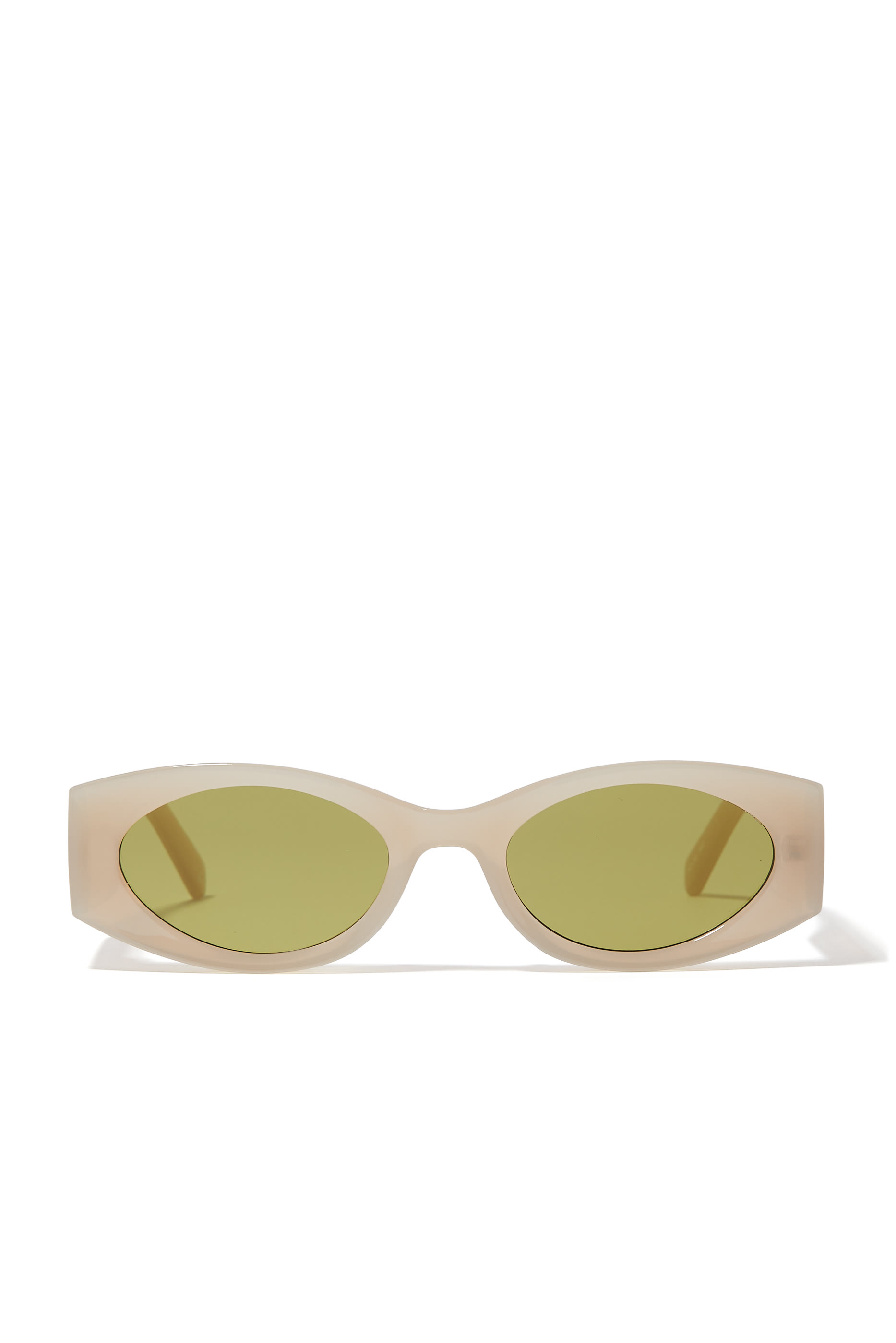 Mermaiden Oatmeal Oval Sunglasses