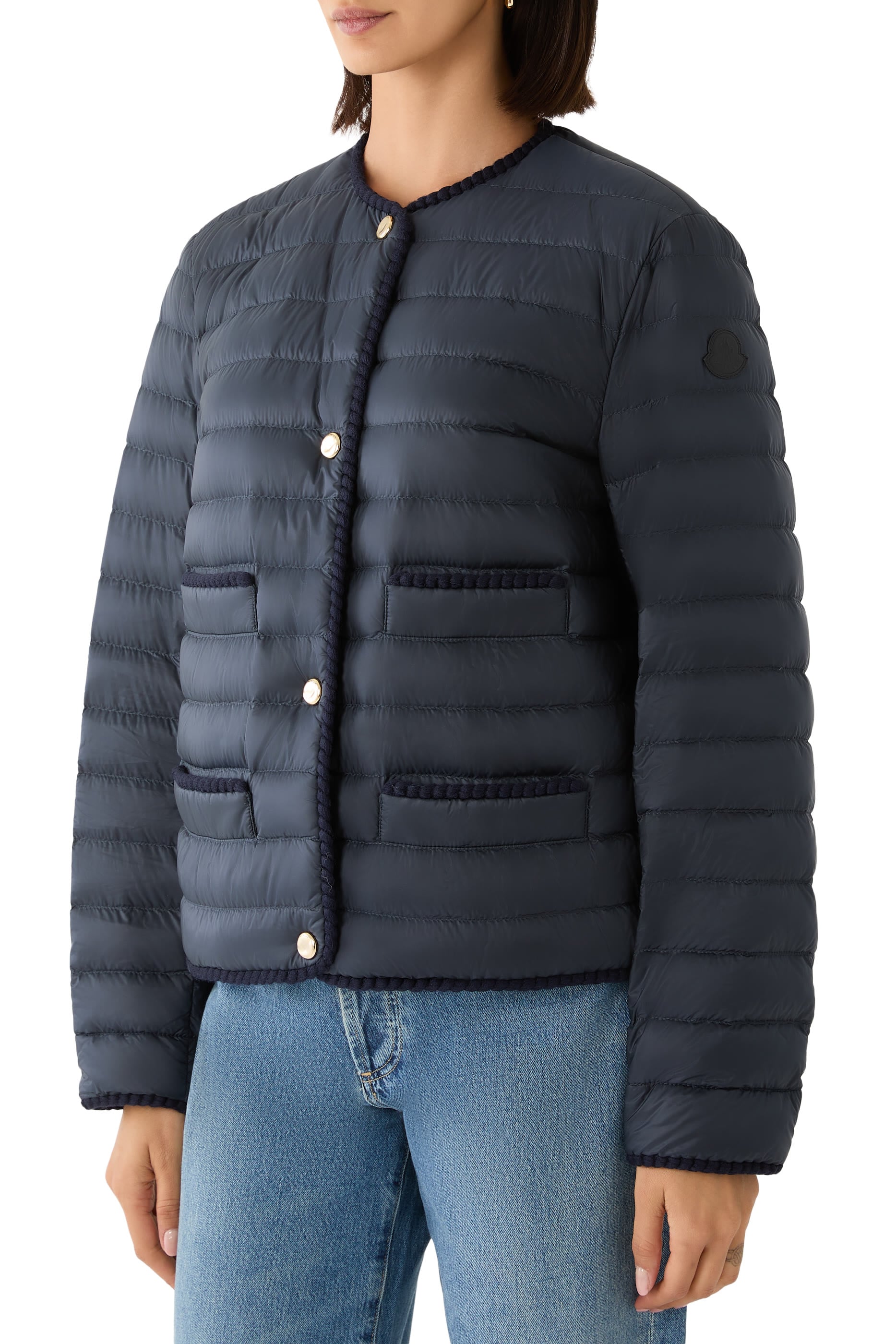 Circaete Braided Trim Short Down Jacket