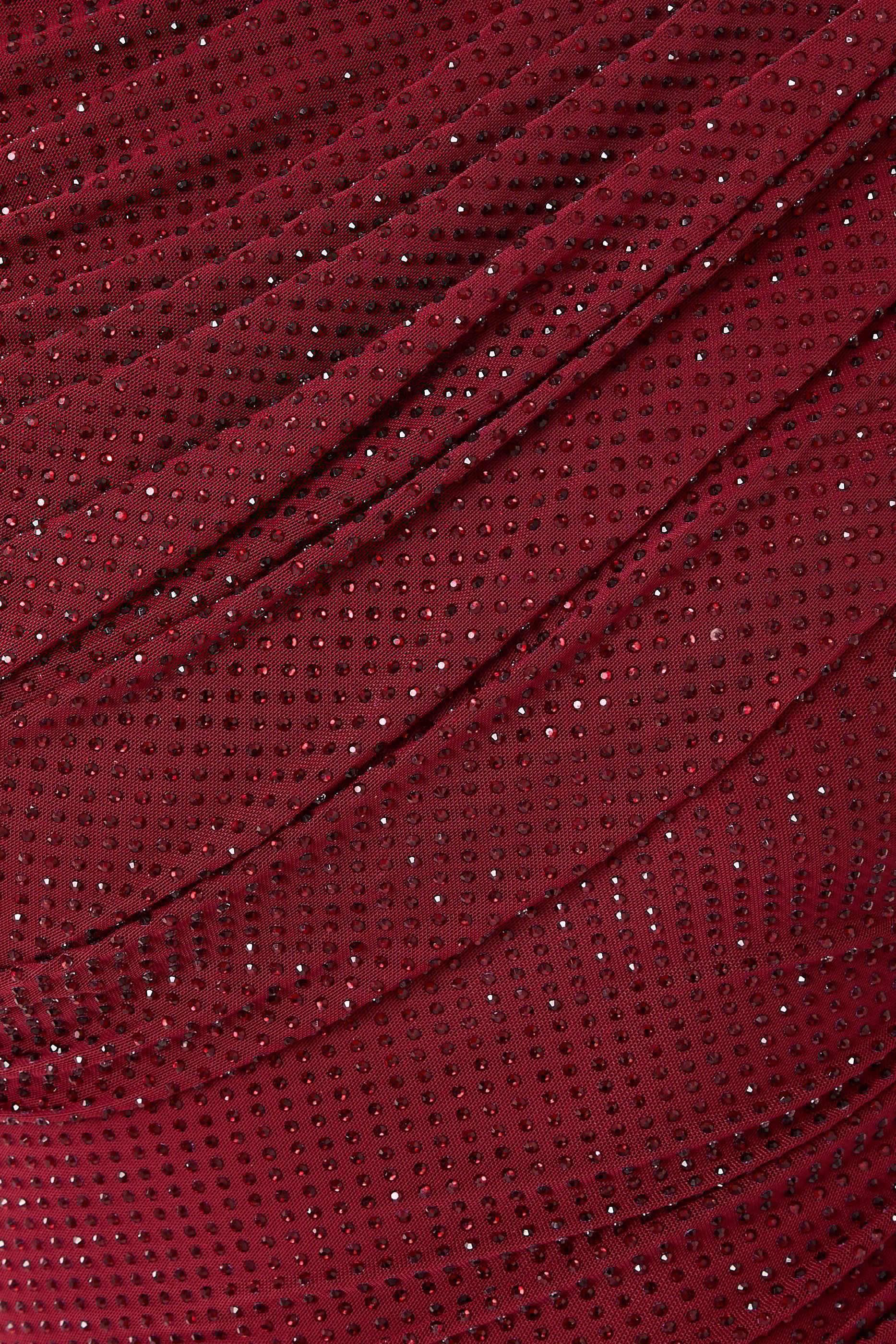 Rhinestone Drape Midi Dress