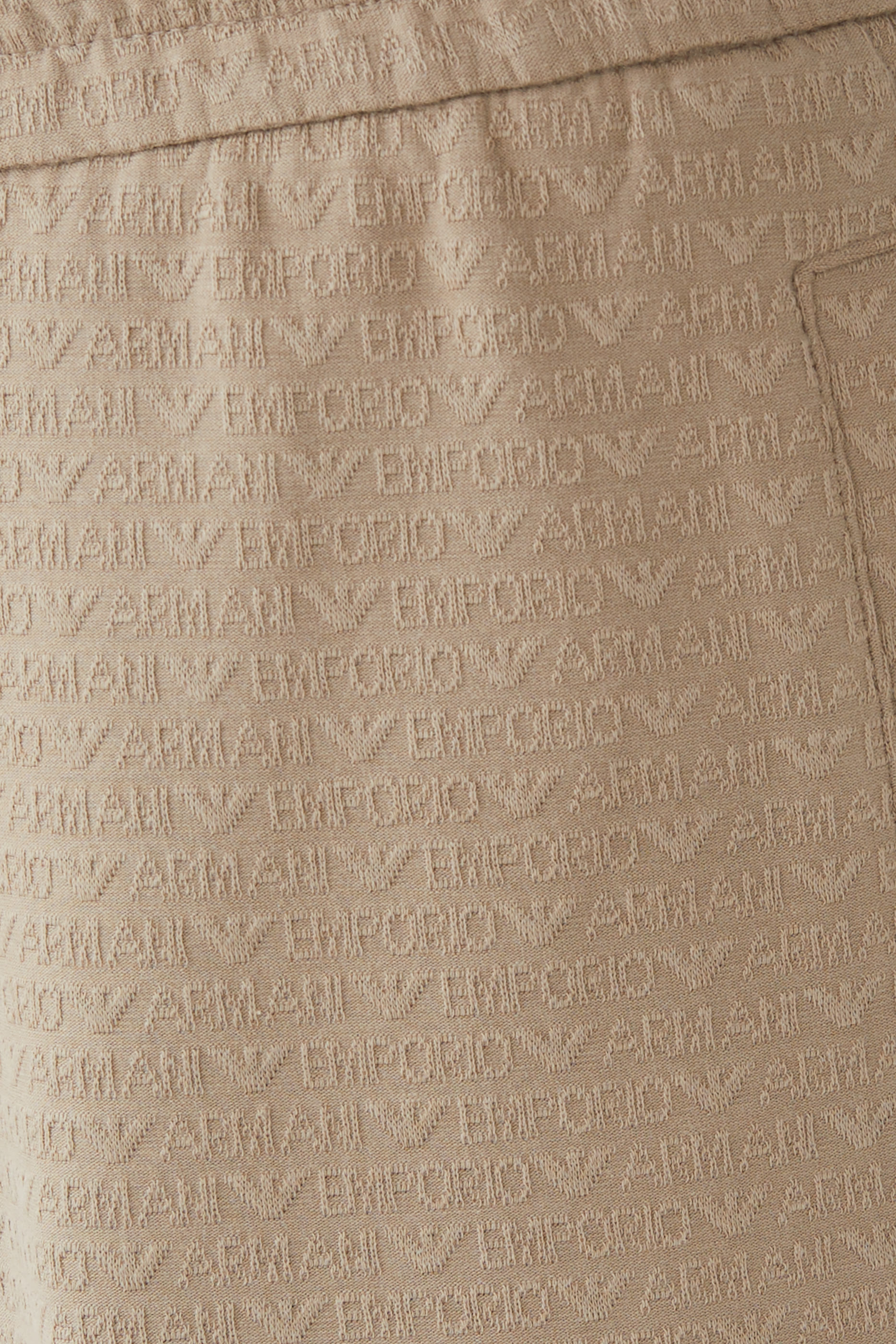 Micro EA Text Logo Drawstring Joggers