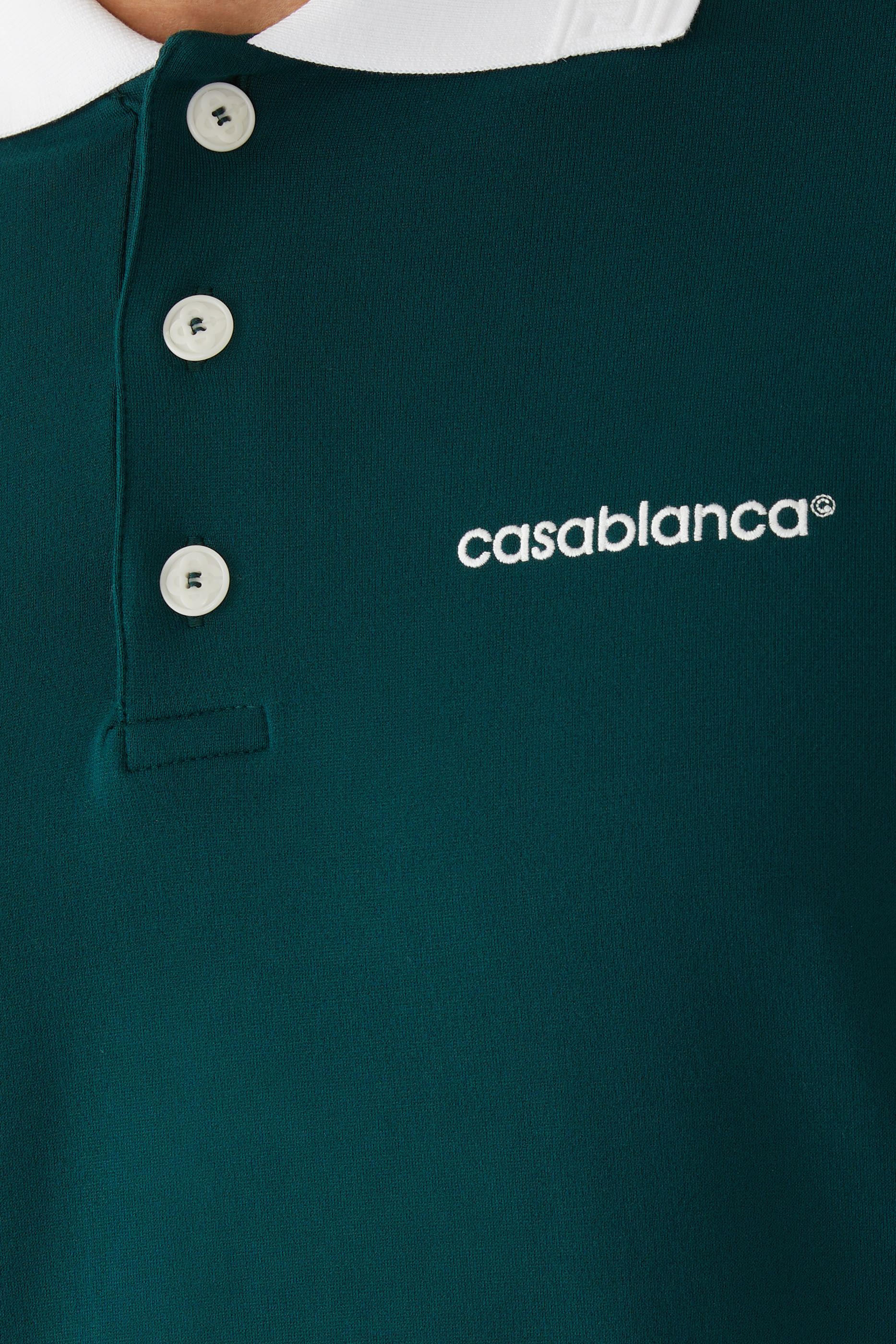 Long Sleeve Viscose Polo Shirt