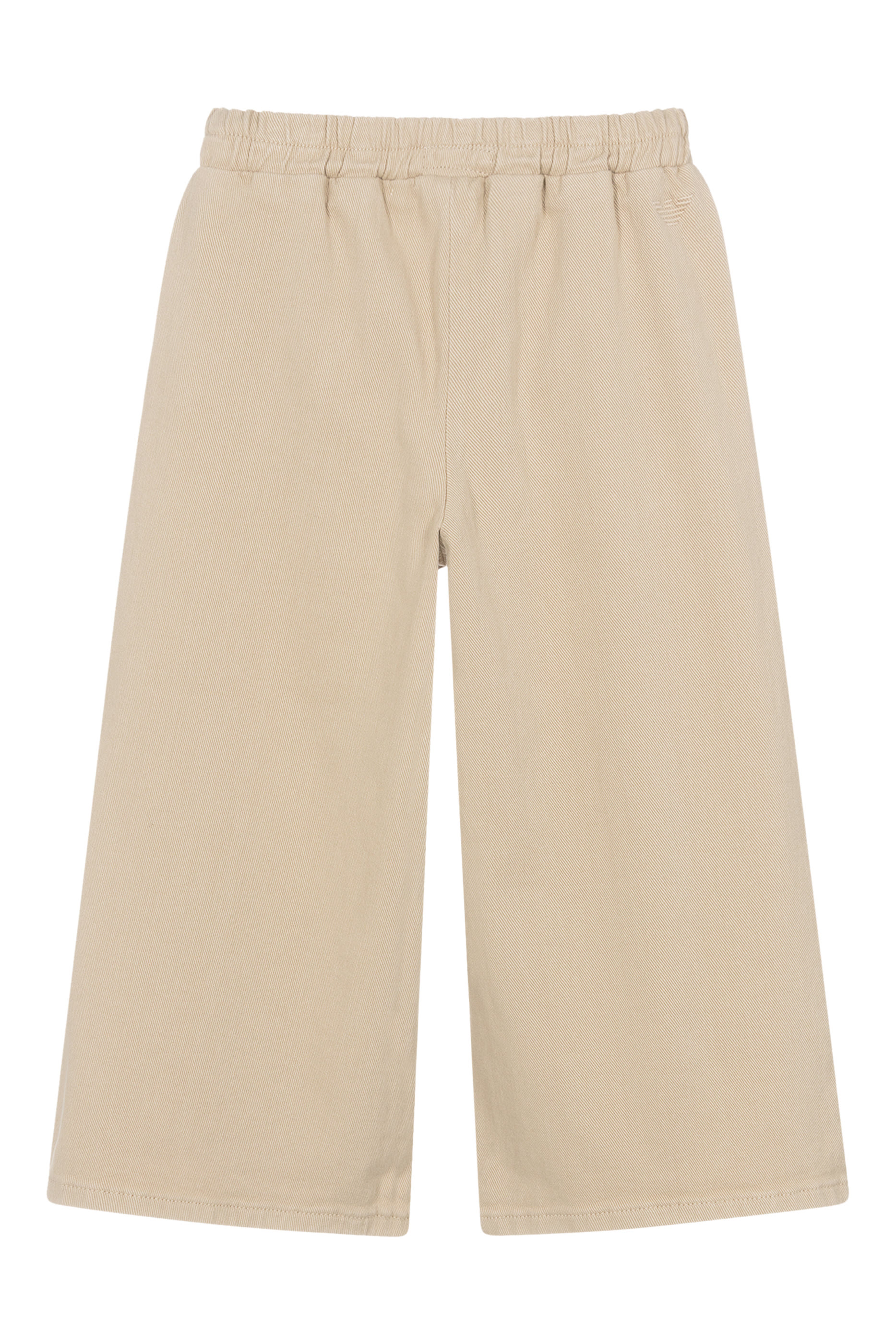 Kids Wide-Leg Denim Elastic Waist Trousers