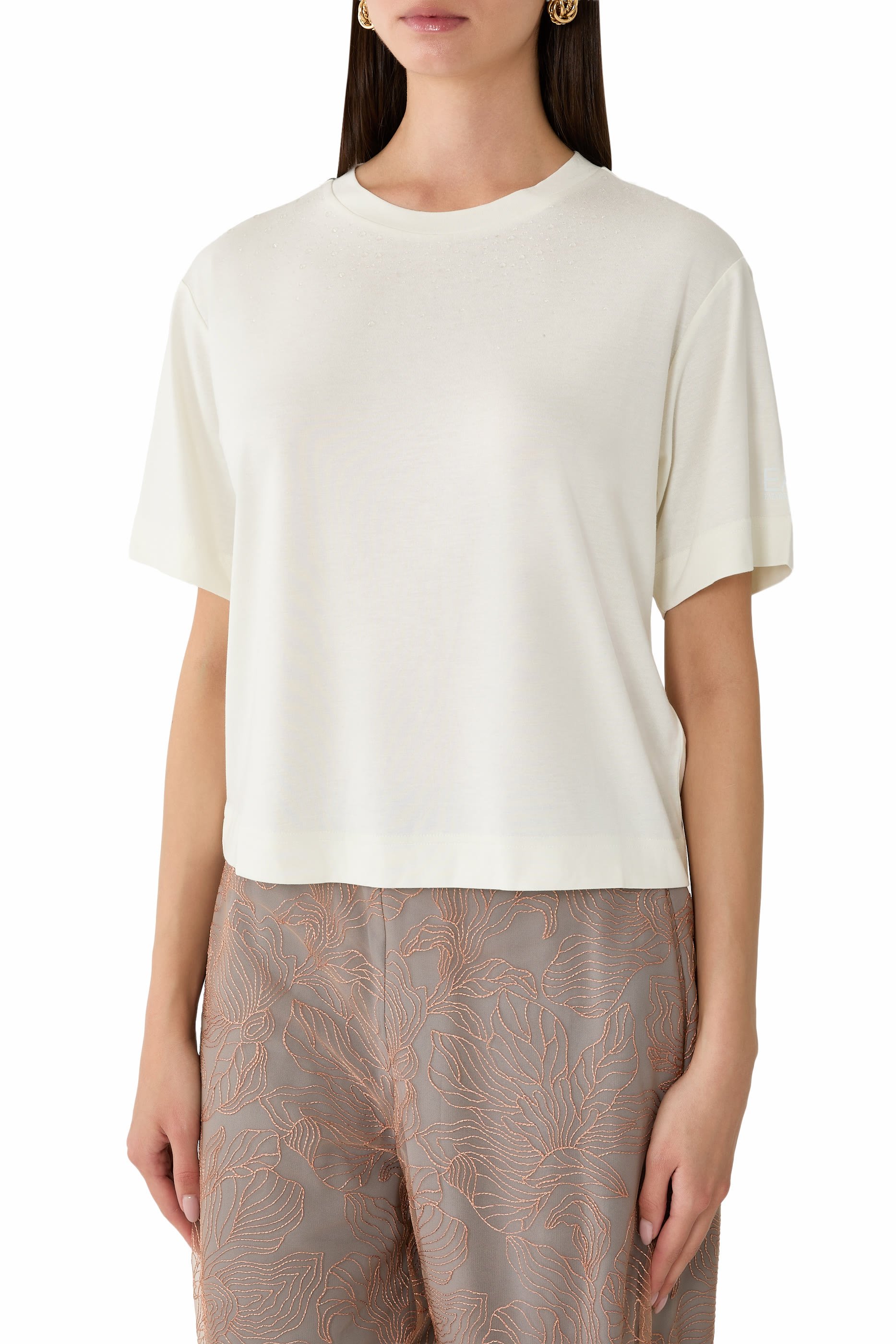  Crystal Embellished T-Shirt