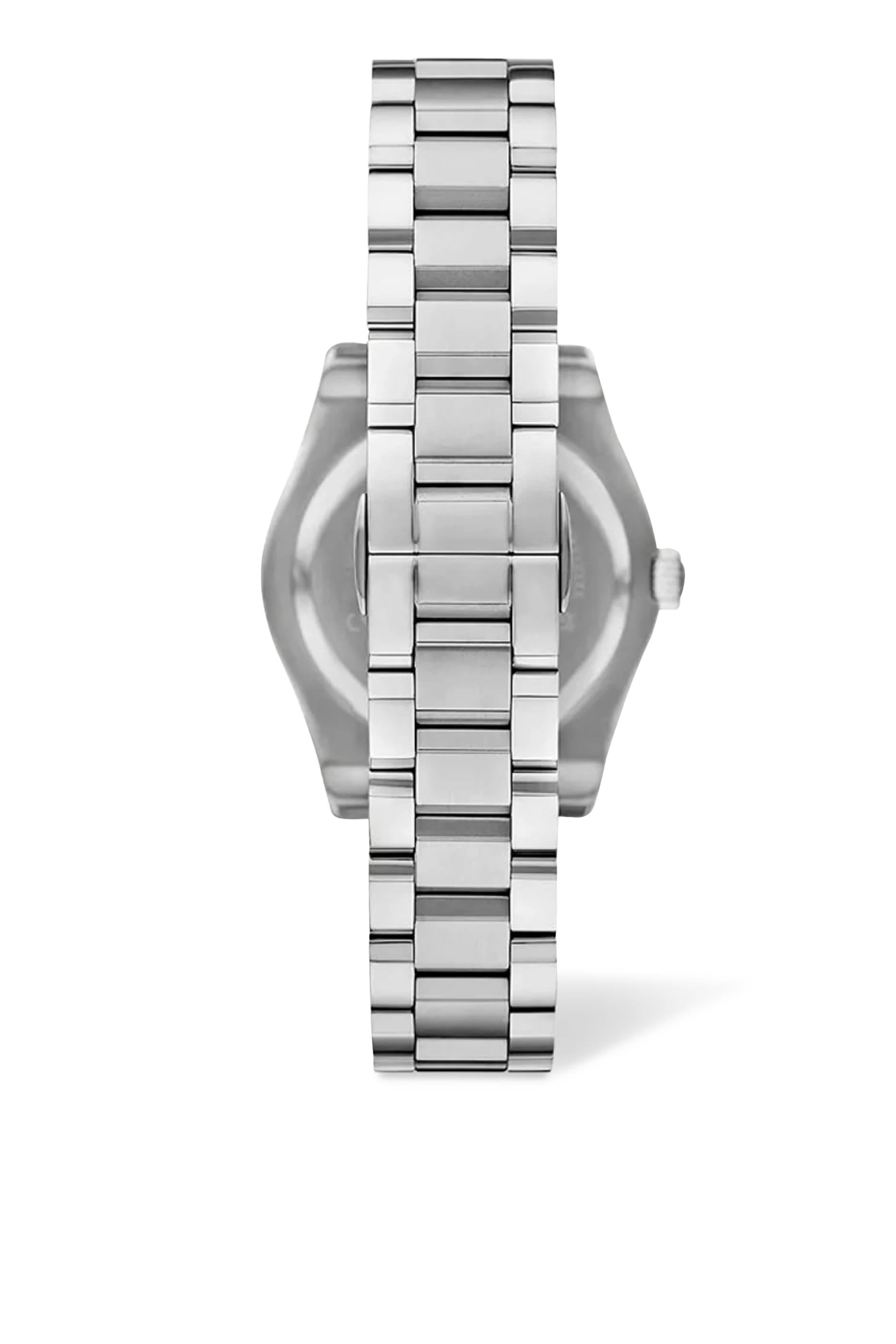 Three-Hand Date Stainless Steel Watch