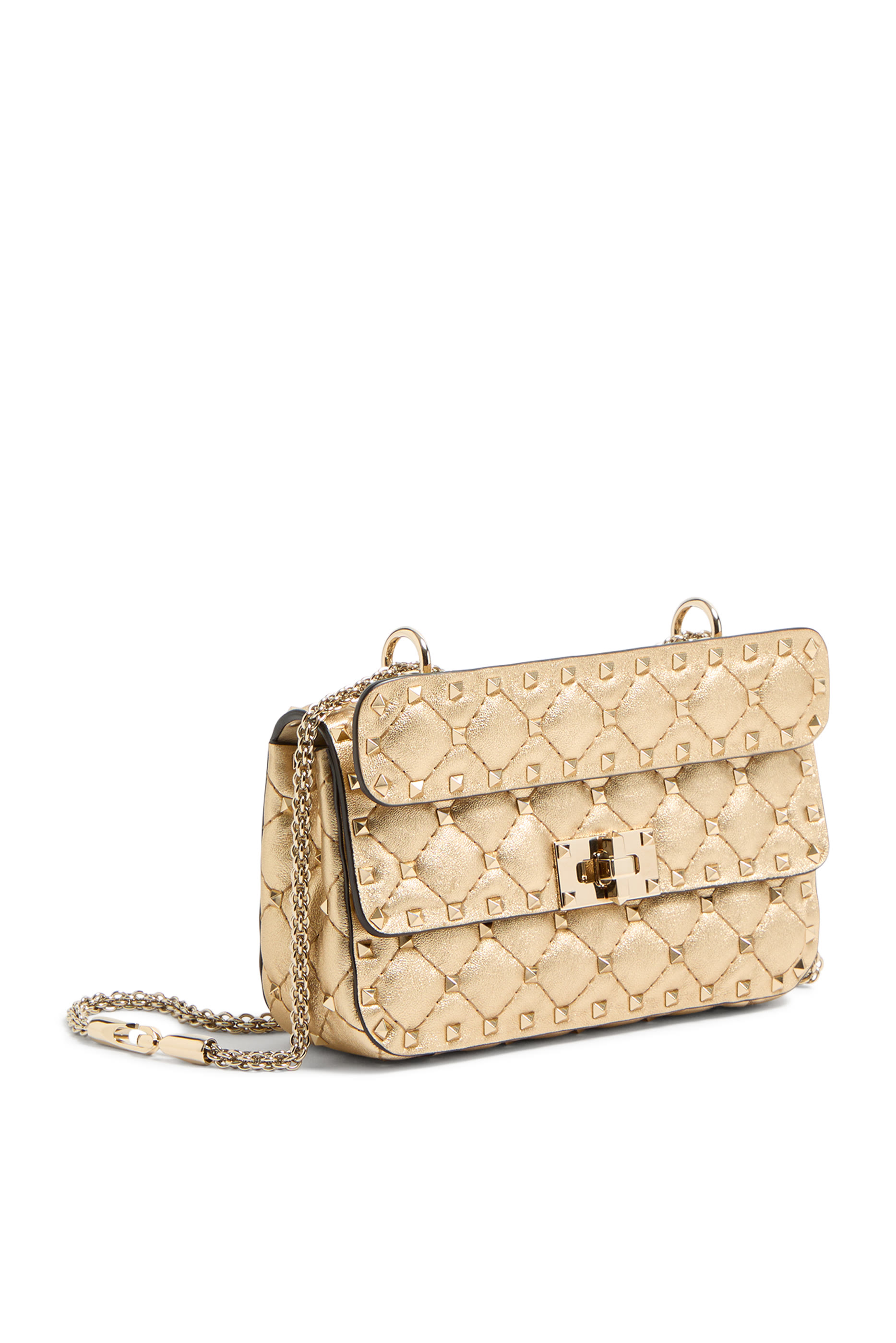 Rockstud Spike Small Laminated Nappa Bag 