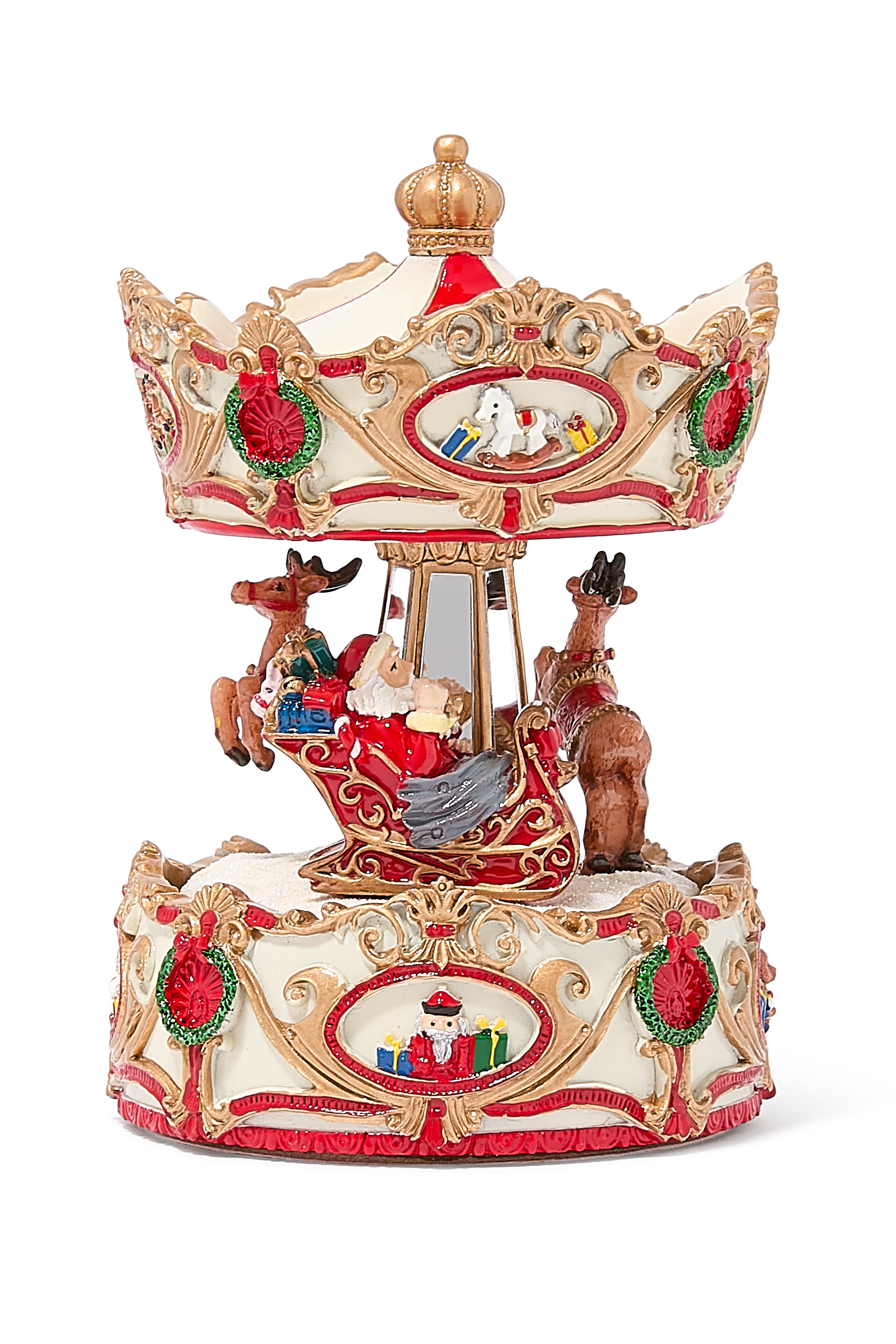 Musical Xmas Sleigh Carousel